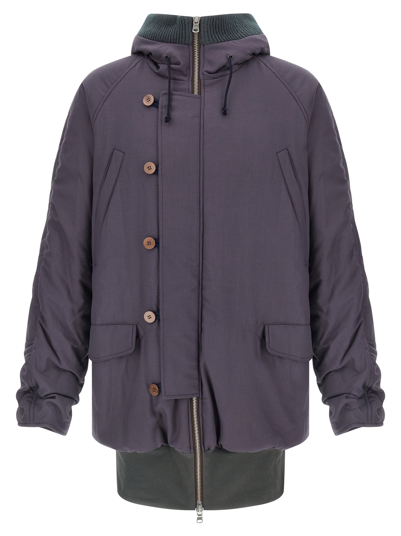 Magliano Lila Parka aus reiner Schurwolle