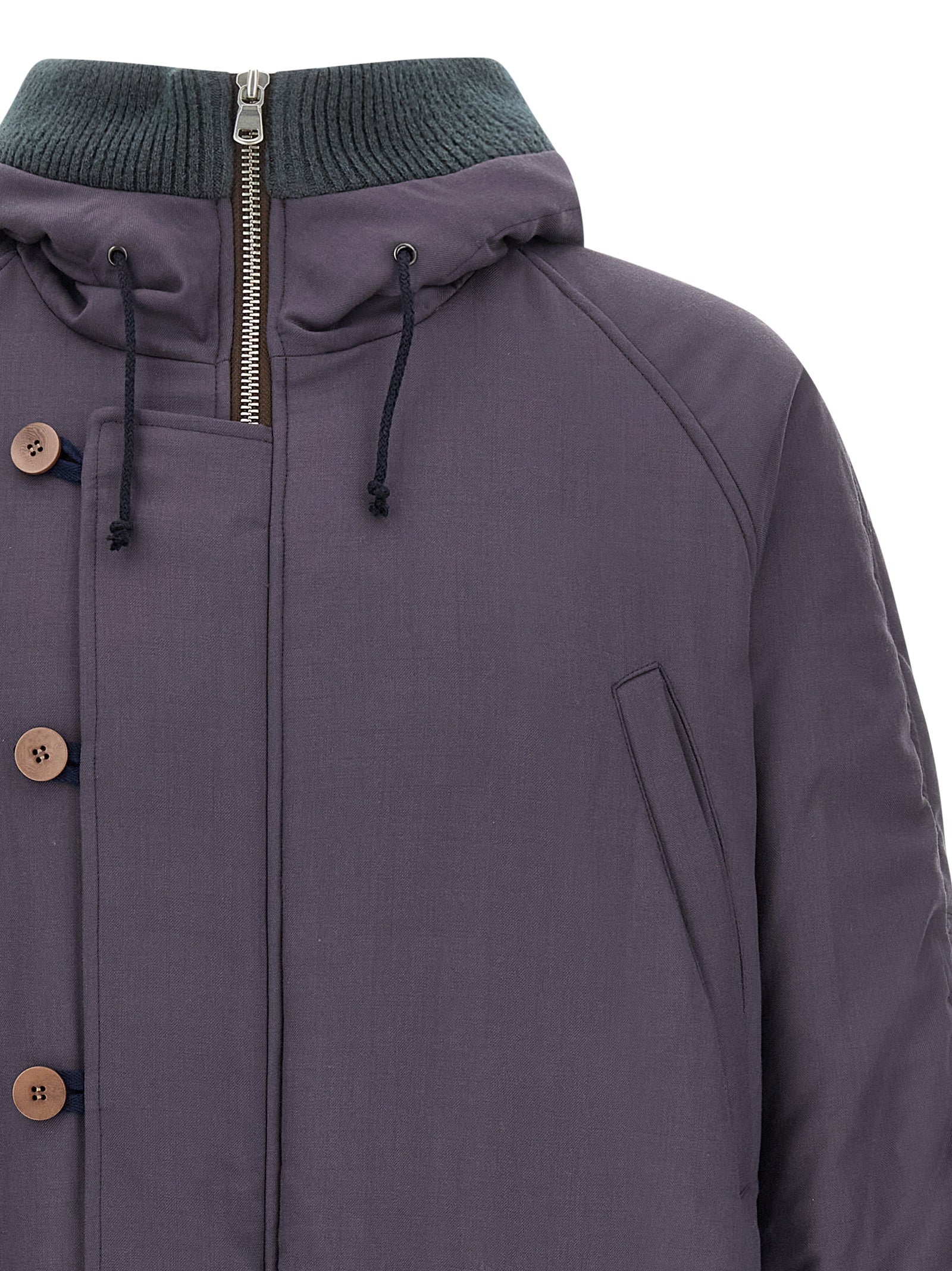 Magliano Lila Parka aus reiner Schurwolle