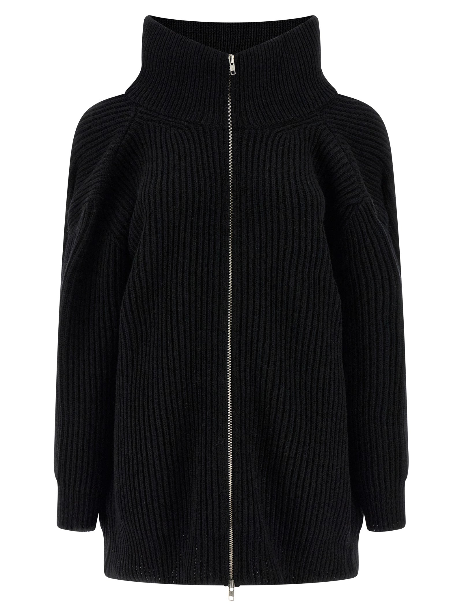 MM6 Maison Margiela Schwarzes Wollkleid Kurz
