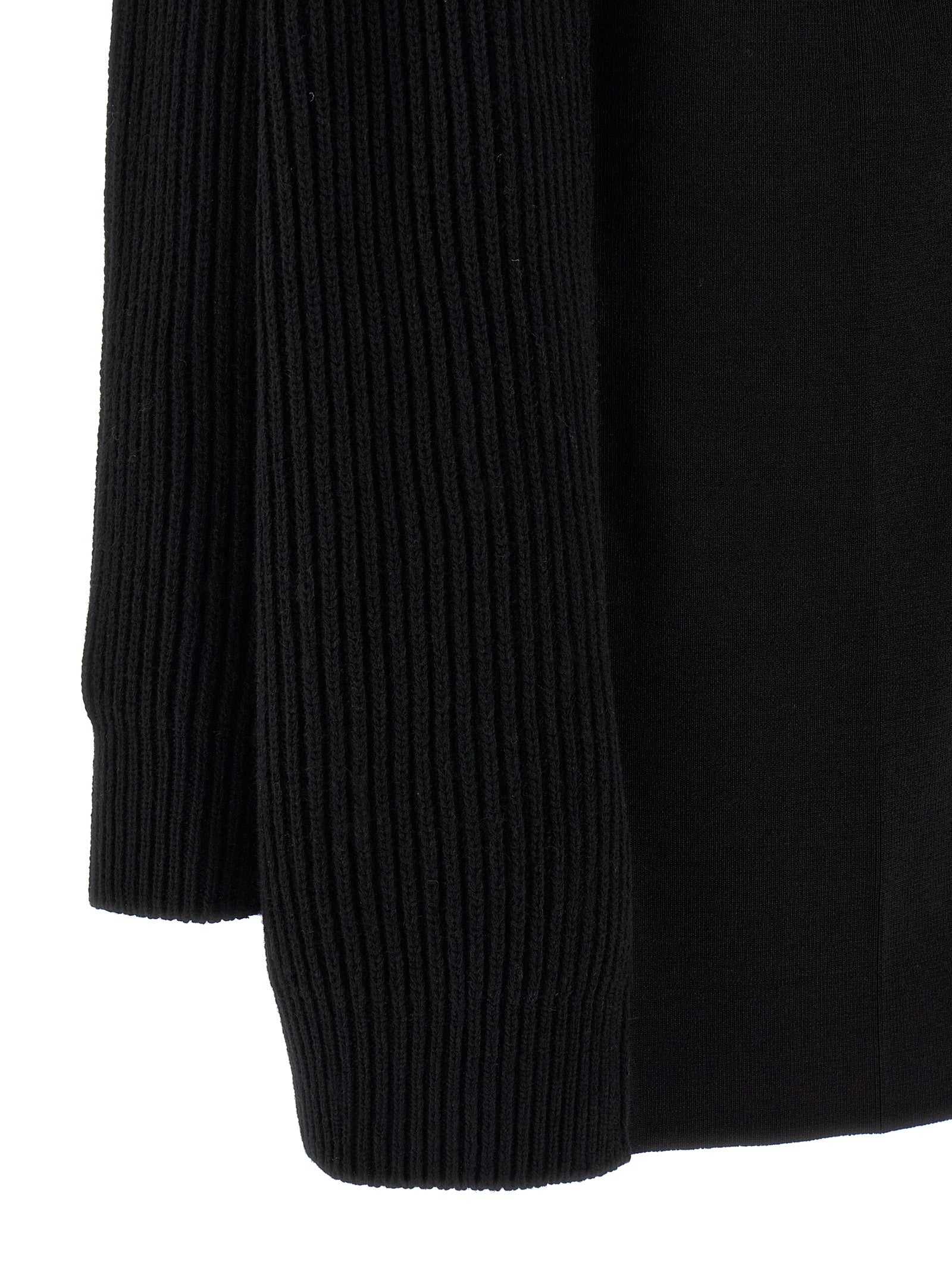 MM6 Maison Margiela Schwarzes Wollkleid Kurz