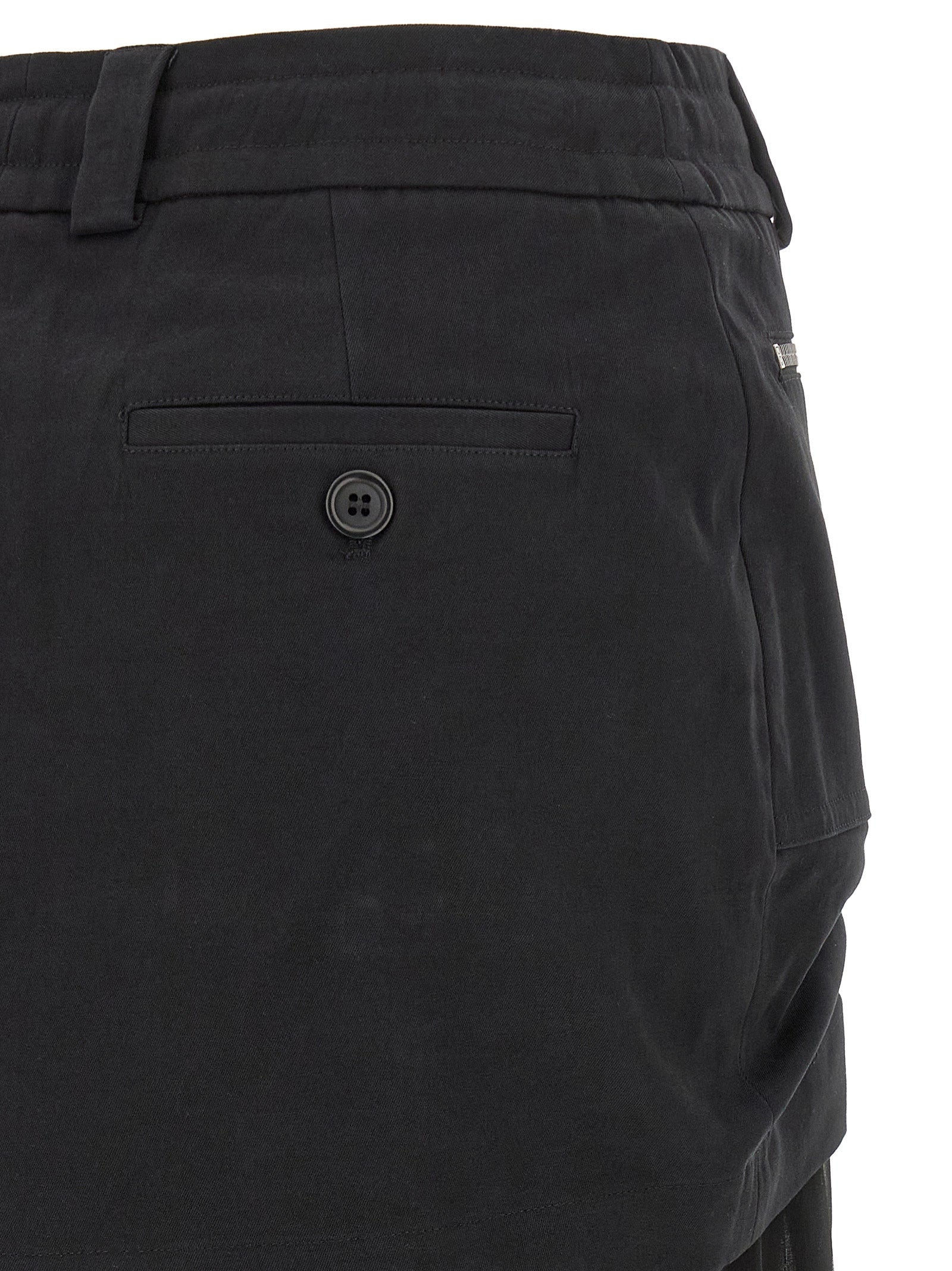 Dolce & Gabbana Schwarzer Seiden-Midirock