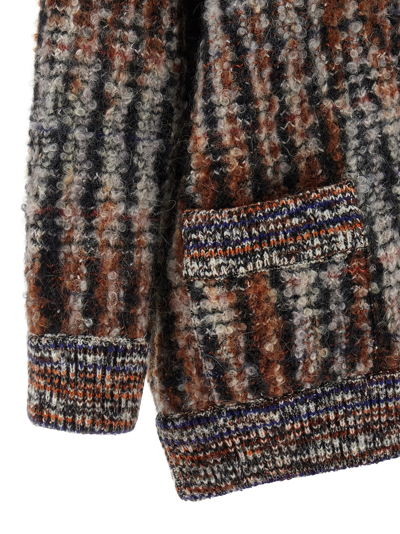 Missoni Mehrfarbige Wollstrickjacke