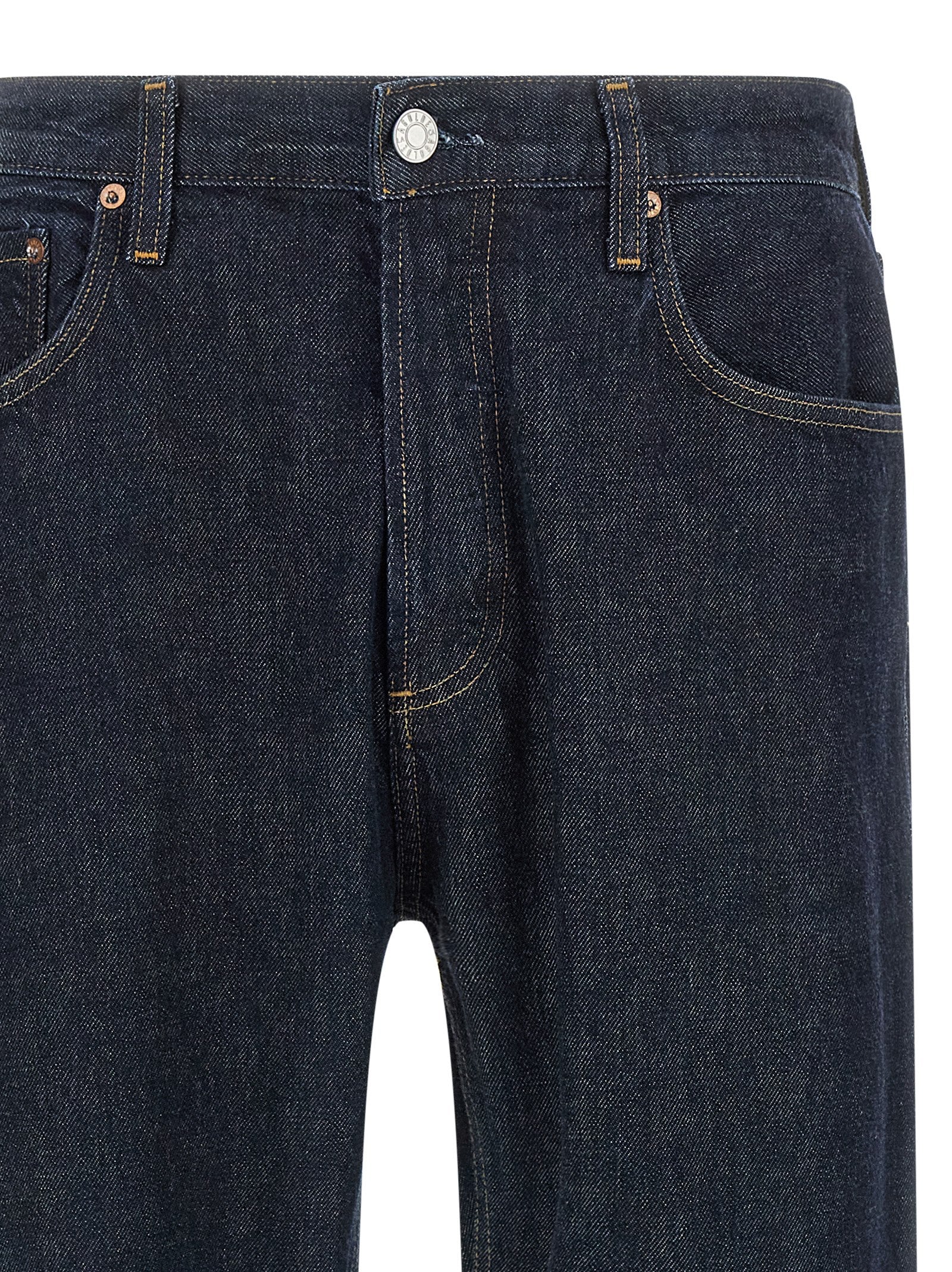 Agolde Blaue Jeans aus Baumwolle im geraden Schnitt