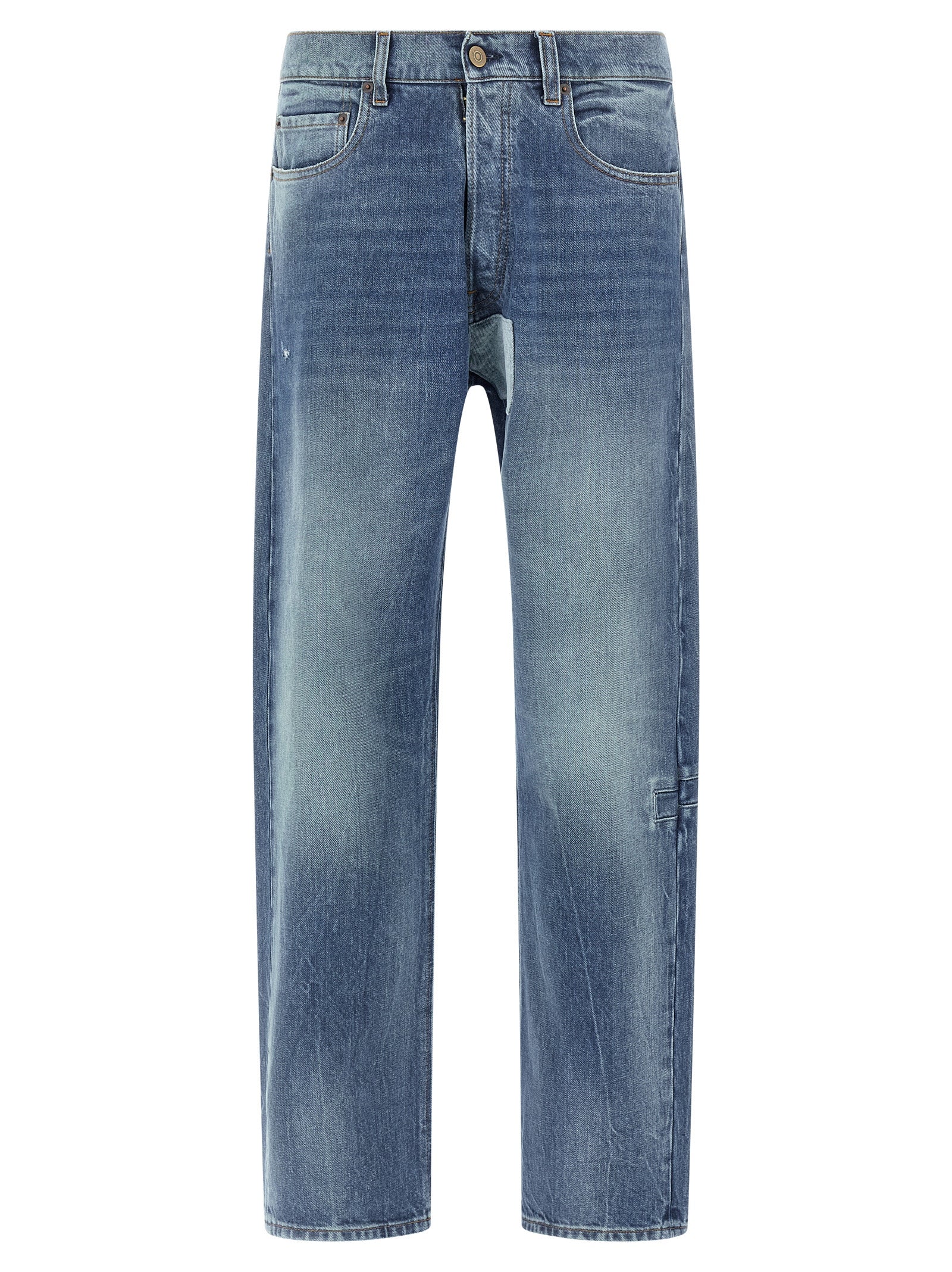 Maison Margiela Blaue Jeans aus Baumwolle im geraden Schnitt
