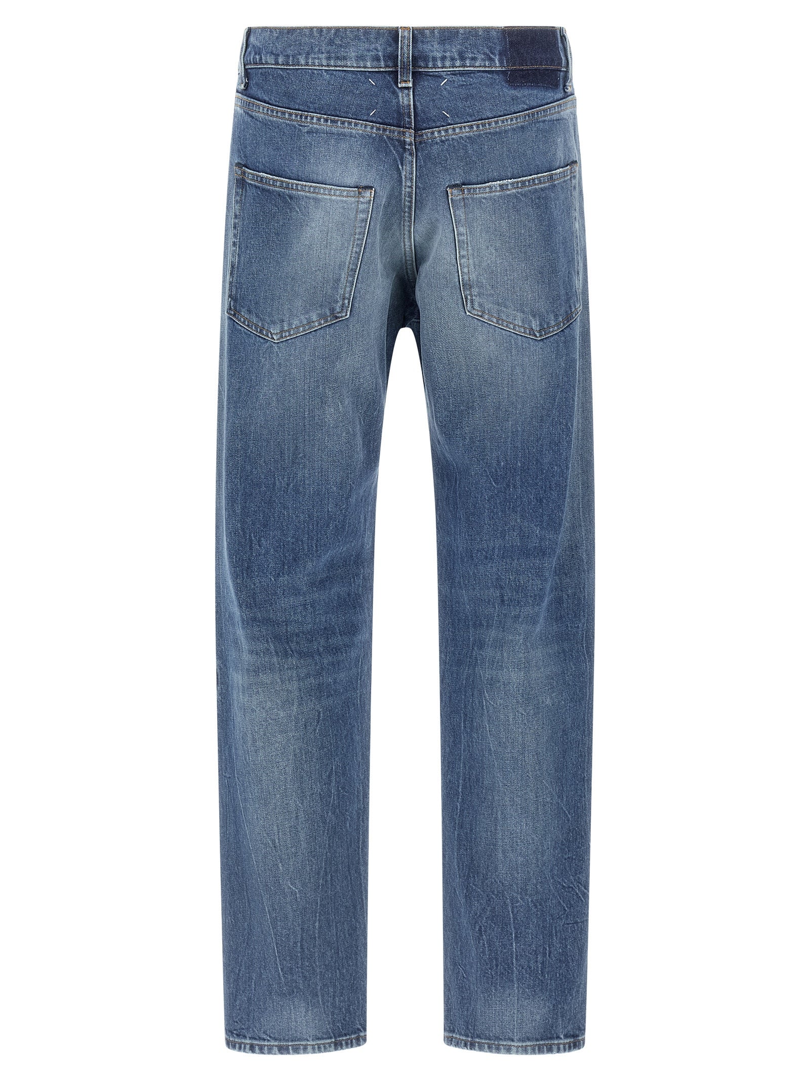 Maison Margiela Blaue Jeans aus Baumwolle im geraden Schnitt