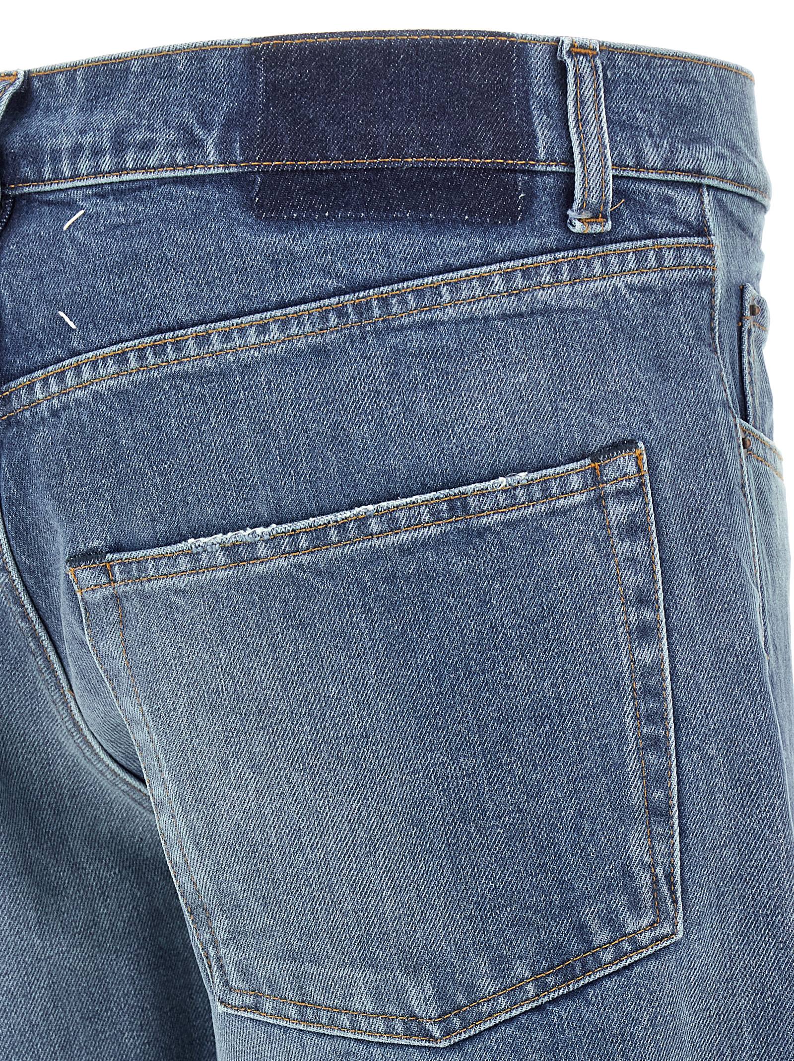 Maison Margiela Blaue Jeans aus Baumwolle im geraden Schnitt