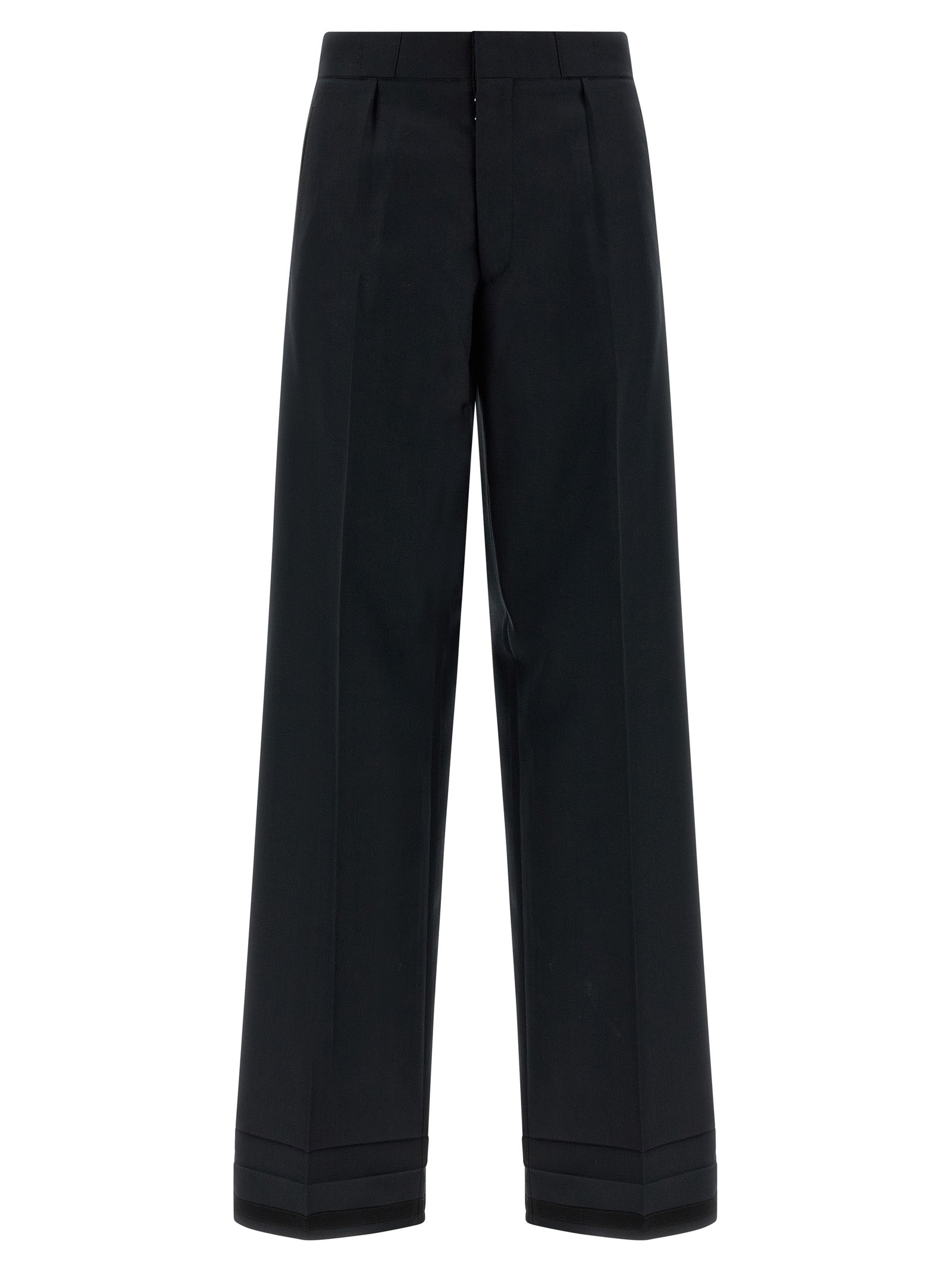 Maison Margiela Schwarze Wollhose