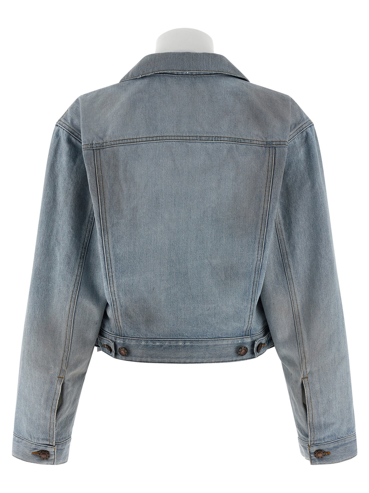 Balenciaga Blaue Jeansjacke aus Baumwolle