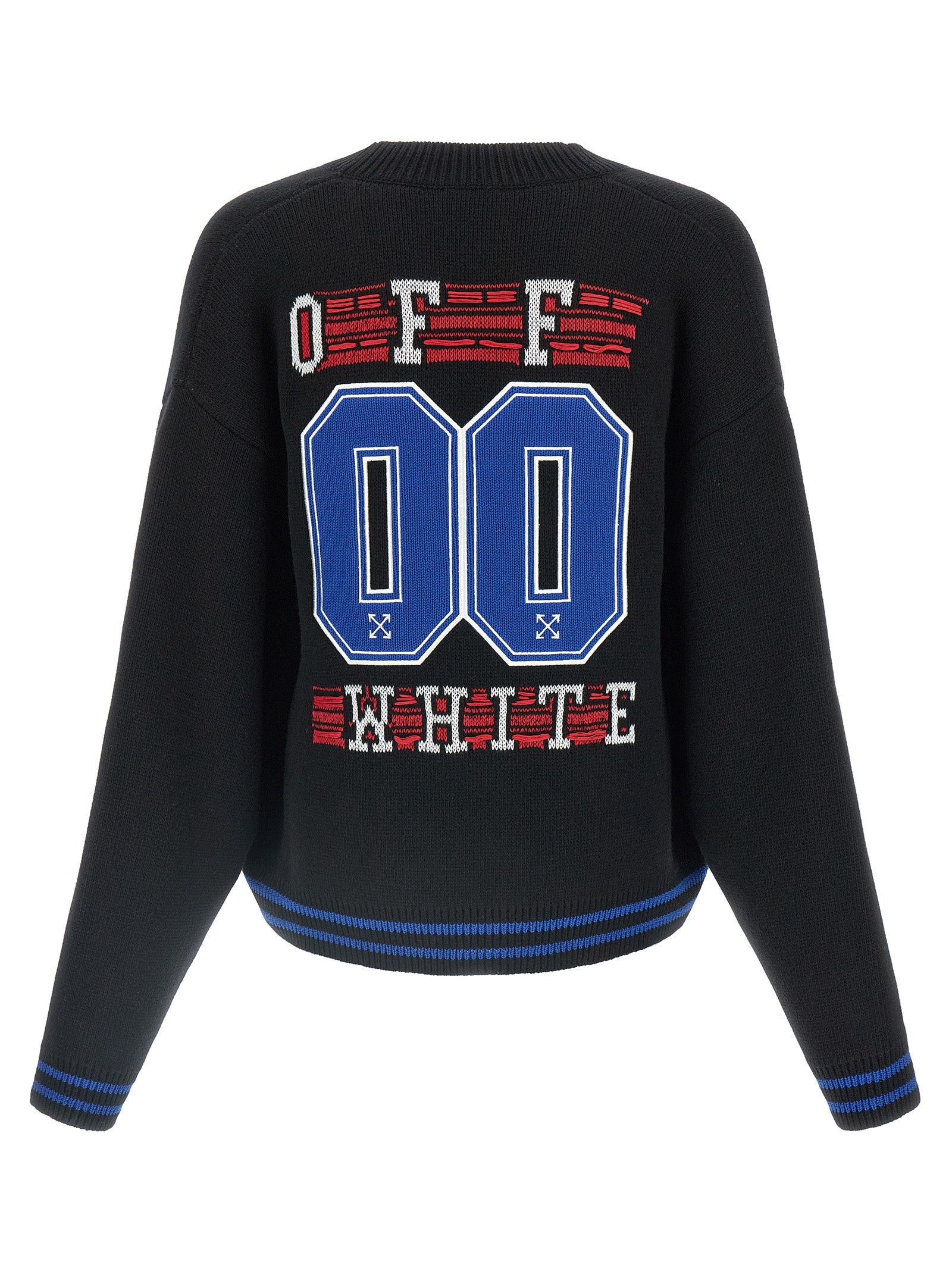 Off-White Schwarzer Baumwollcardigan