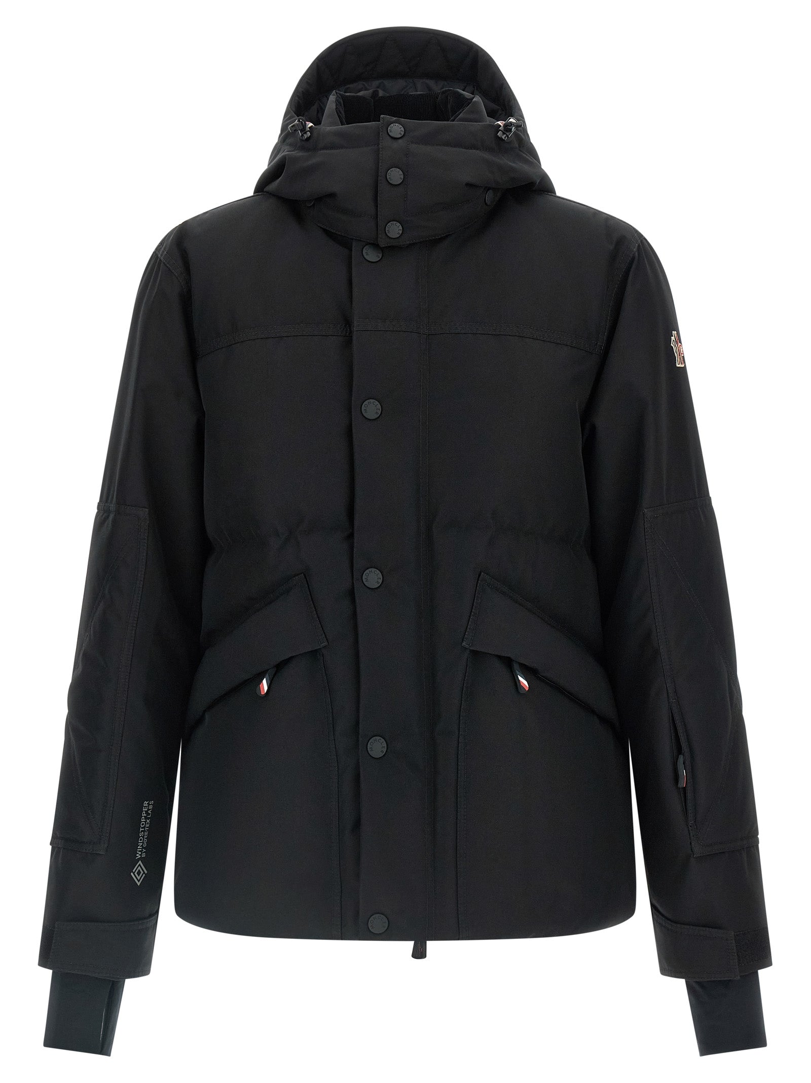 Moncler Grenoble Schwarze Shell-Jacke aus Polyester