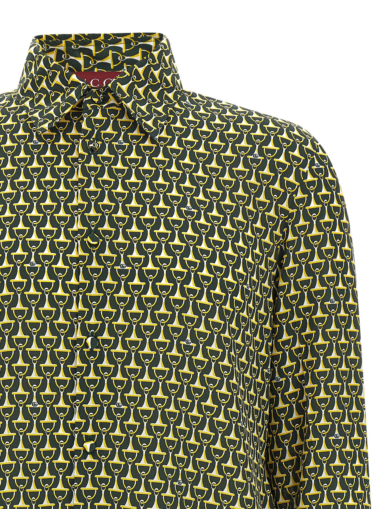 Gucci Zweifarbige Seidenbluse