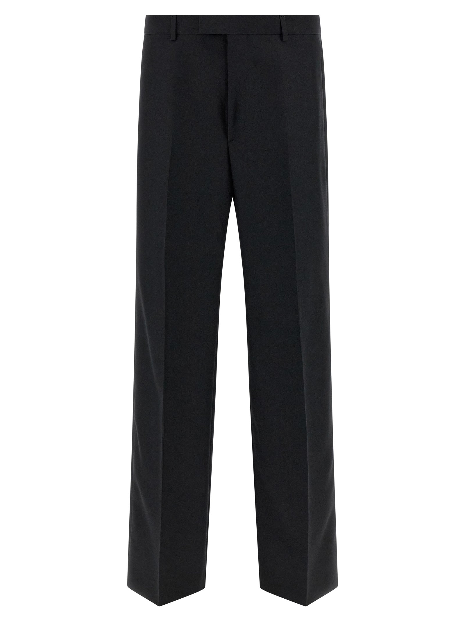 Gucci Schwarze Palazzo-Hose aus Polyester