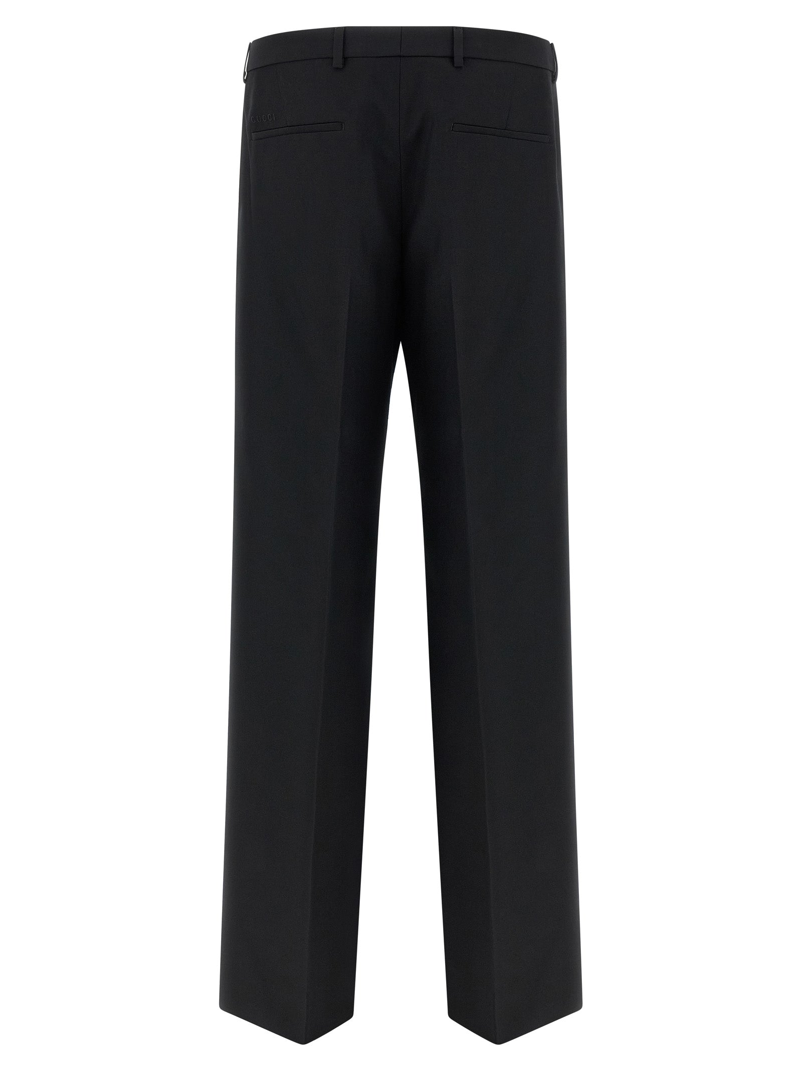 Gucci Schwarze Palazzo-Hose aus Polyester