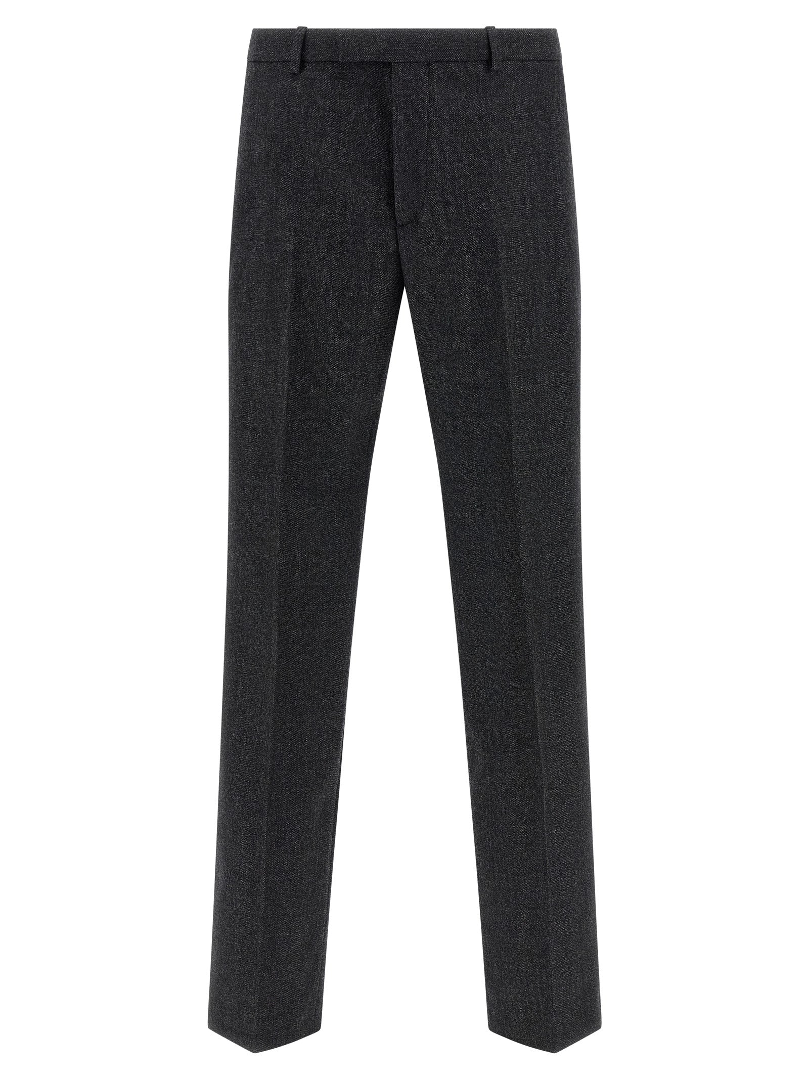 Gucci Graue Wollstoffhose