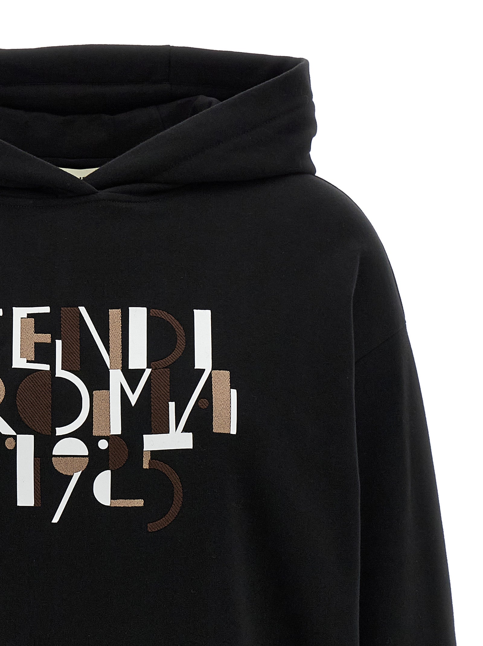 Fendi Schwarzer Baumwoll-Sweatshirt
