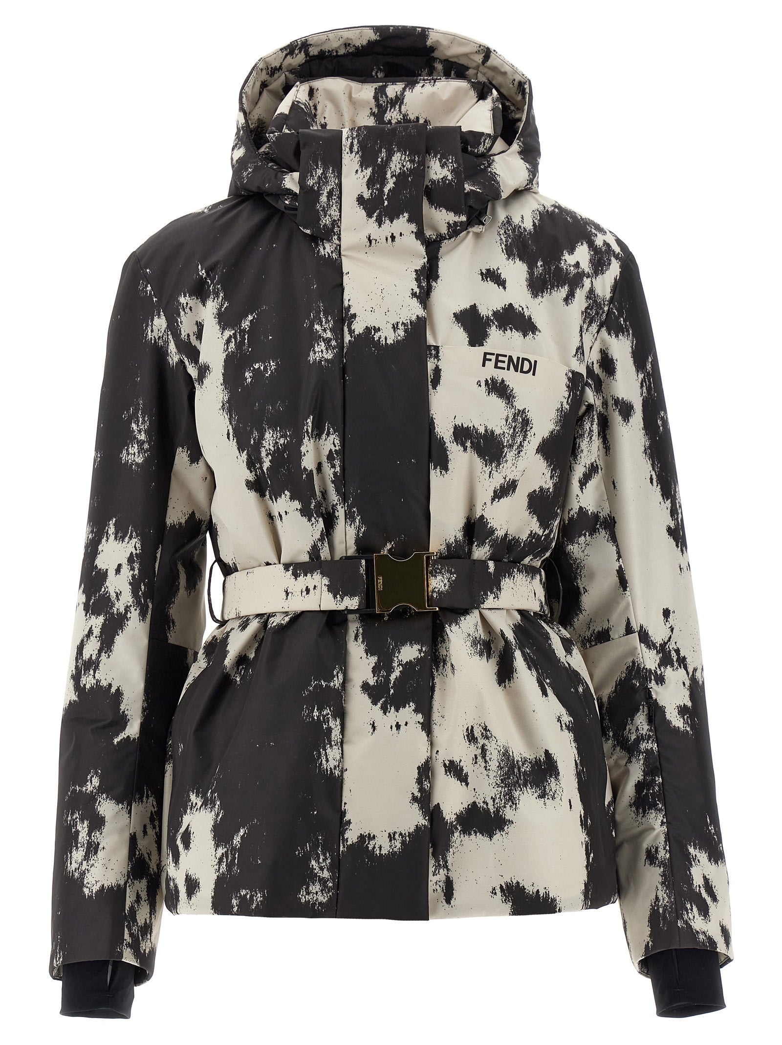 Fendi Mehrfarbige Shell-Jacke aus Polyester