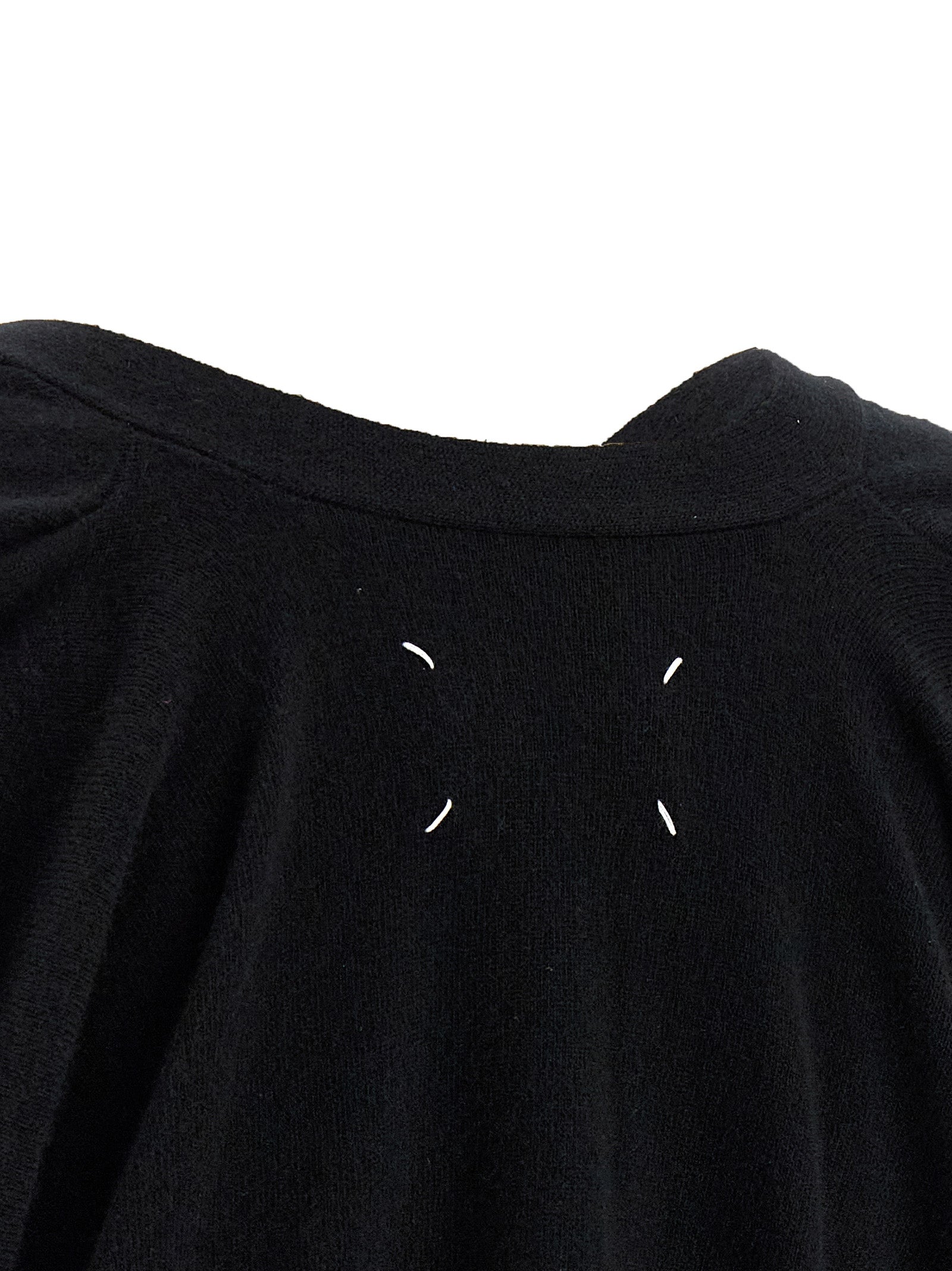 Maison Margiela Schwarzer Wollcardigan