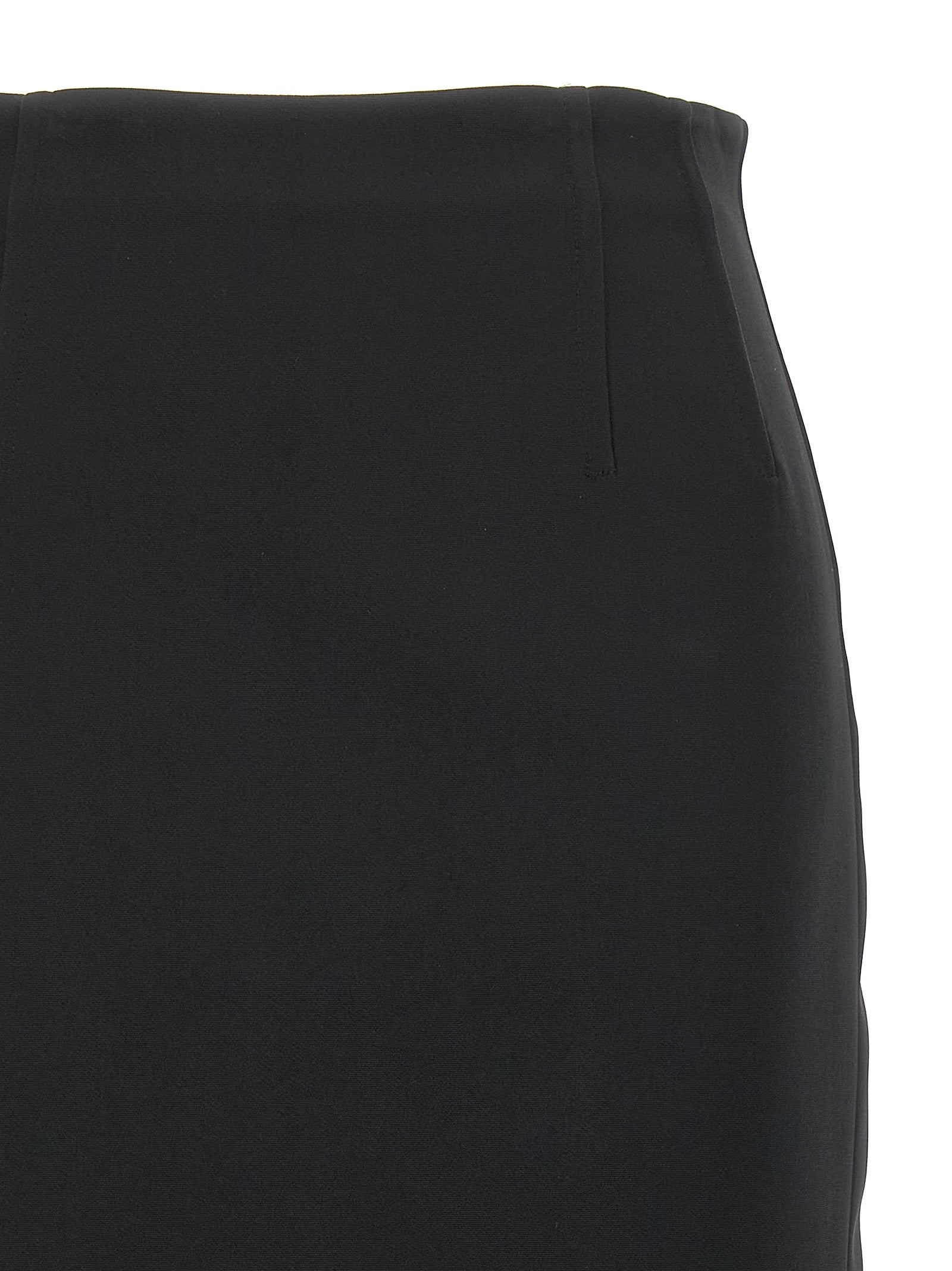Max Mara Schwarzer Midi-Rock aus Viskose