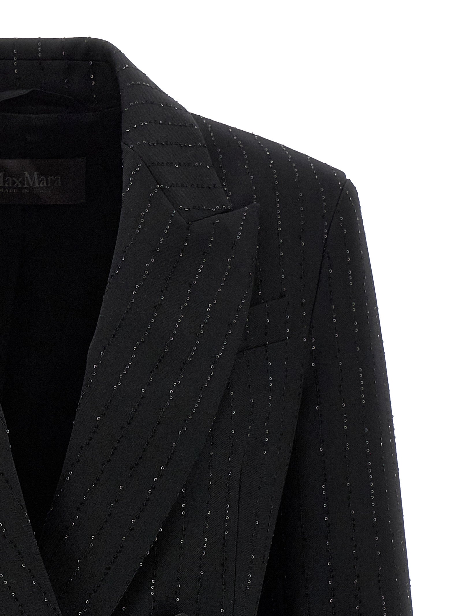 Max Mara Schwarzer Blazer aus reiner Schurwolle