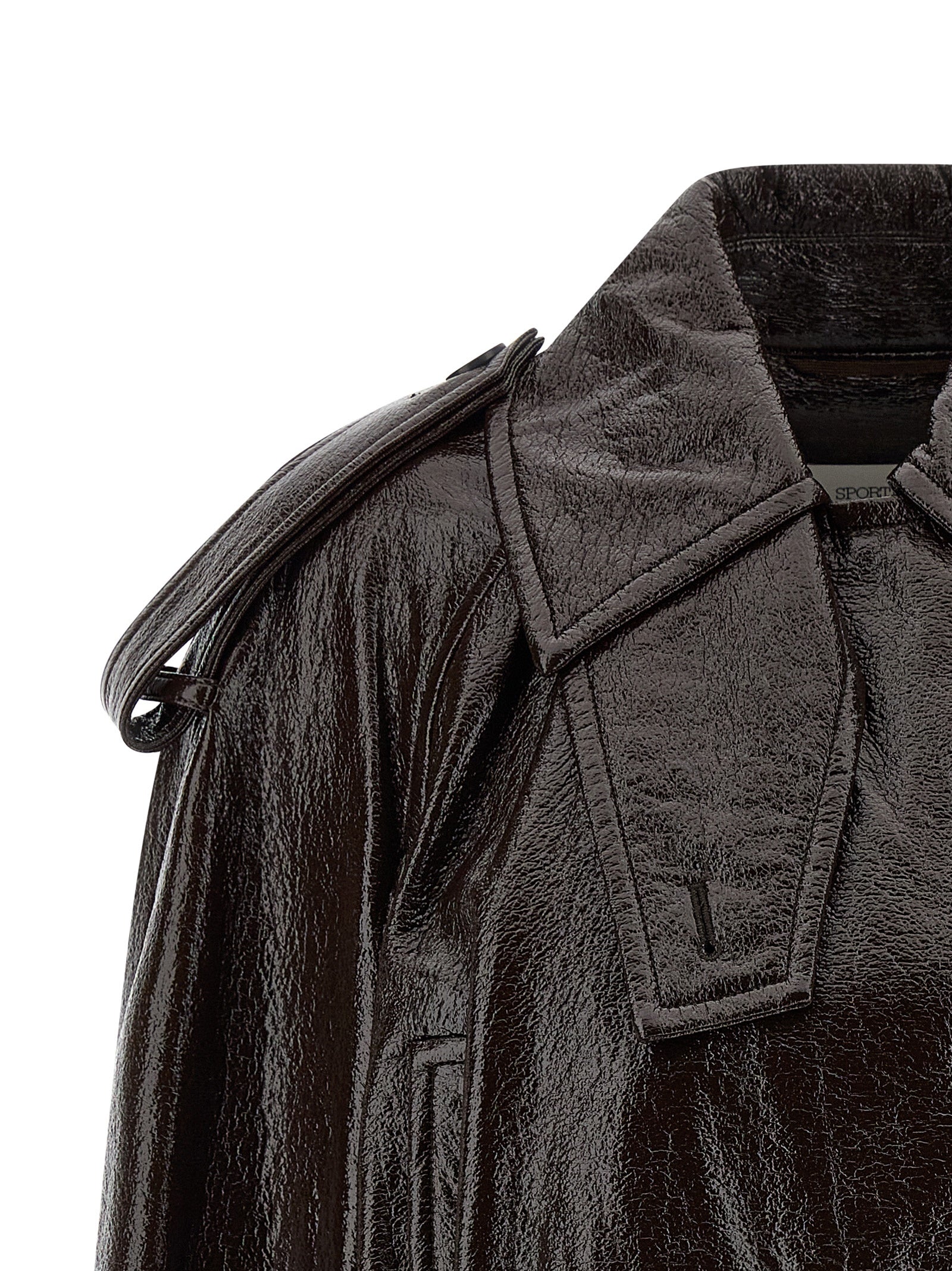 Sportmax Brauner Baumwollmantel