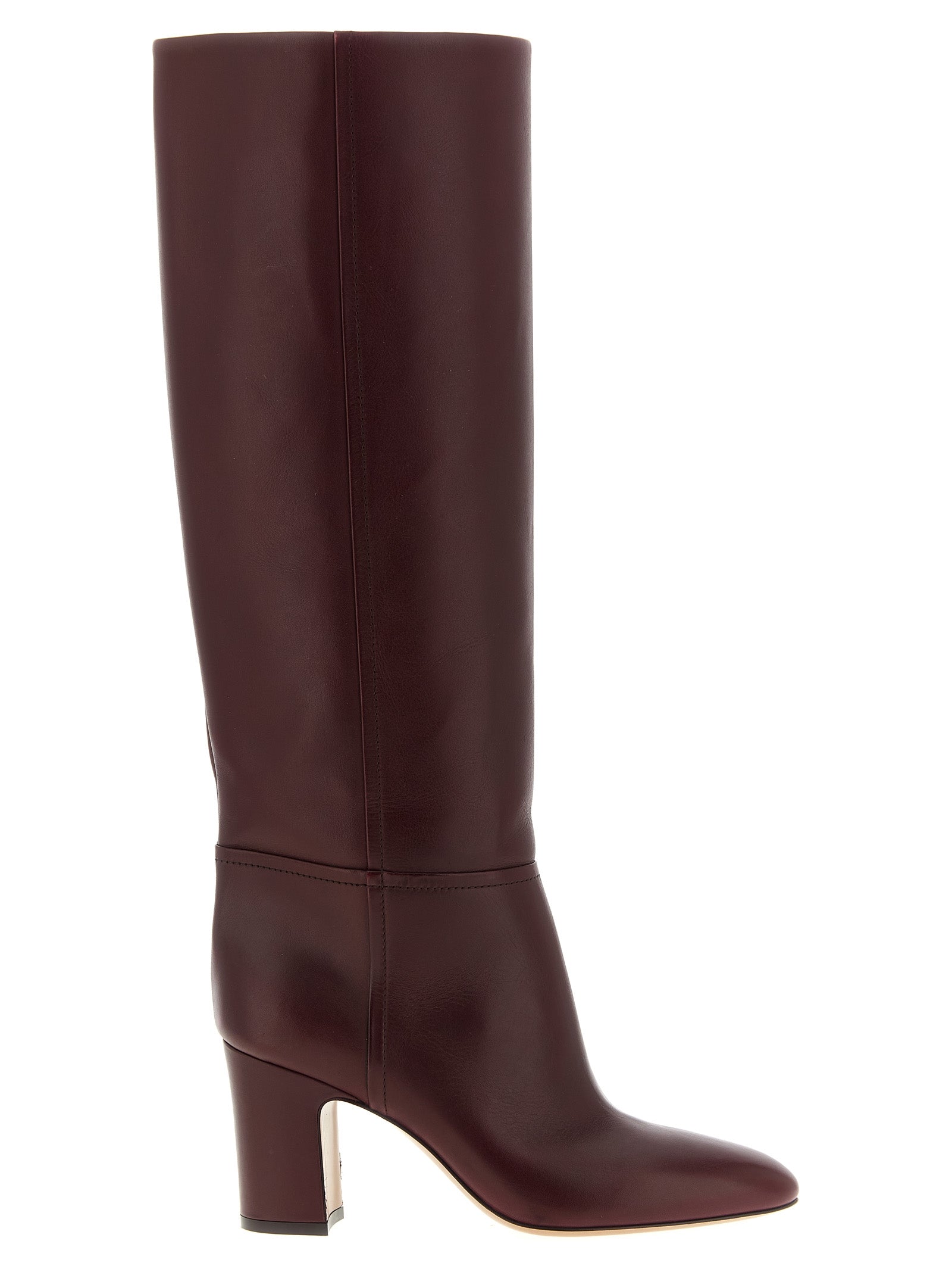 Paris Texas Overknee-Stiefel aus bordeauxrotem Leder