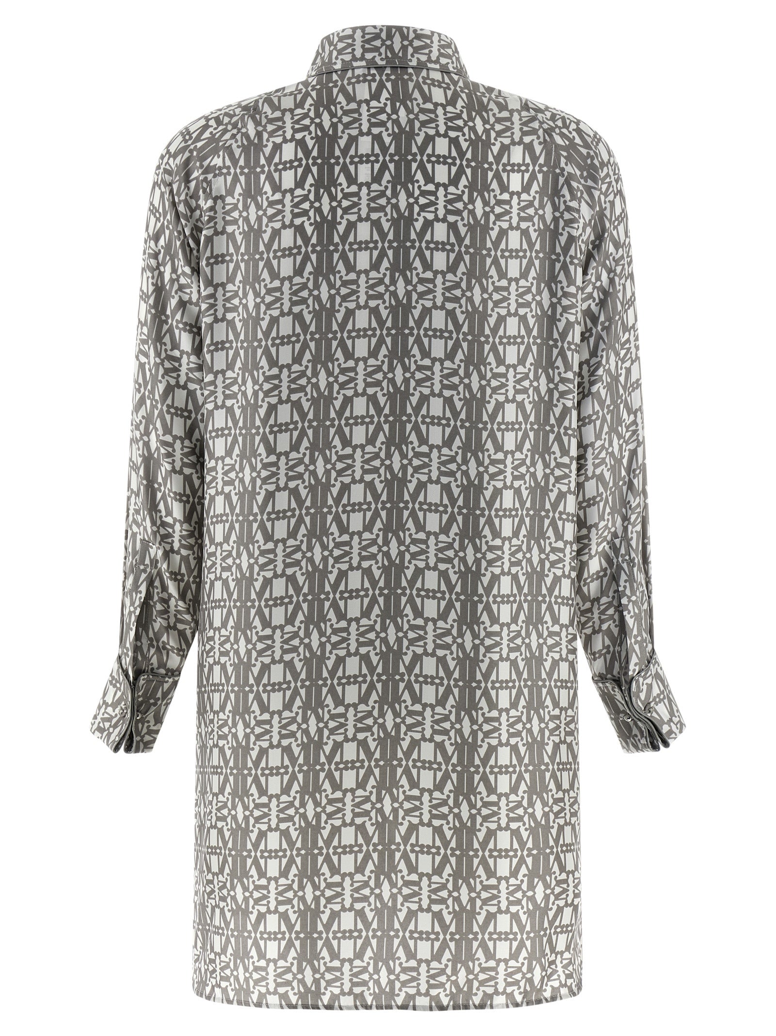 Max Mara Graues Seiden-Minikleid