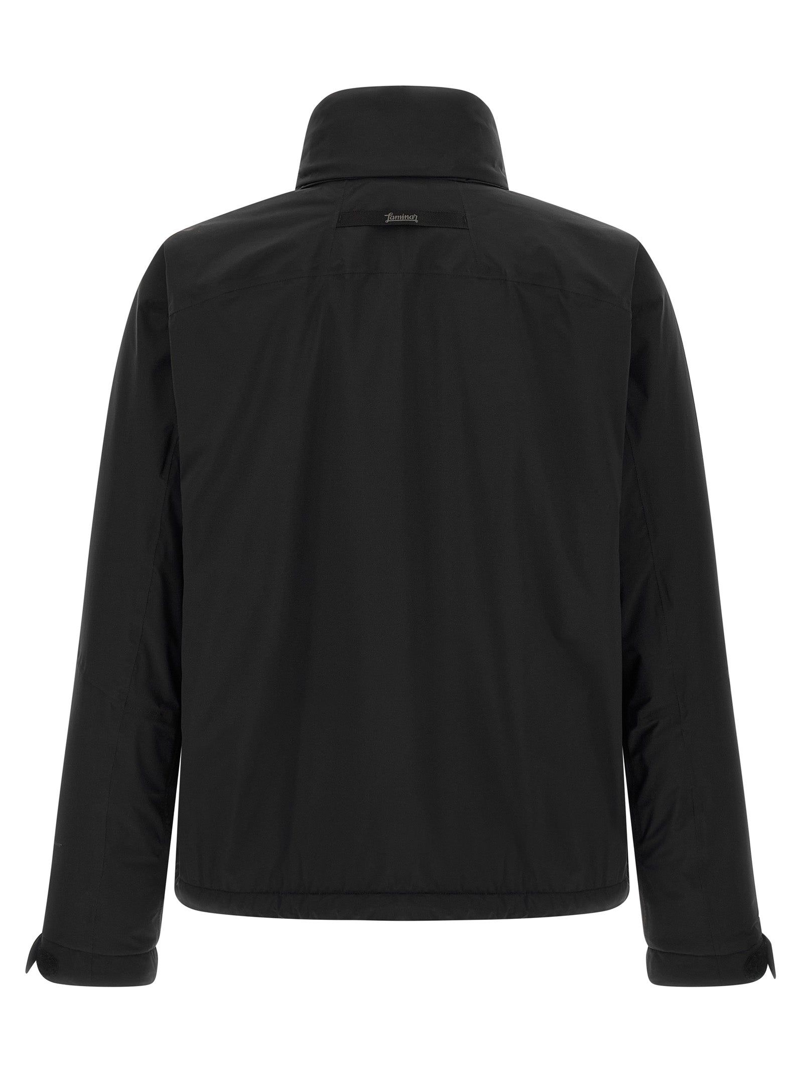 LAMINAR Schwarze Polyamid-Shell-Jacke
