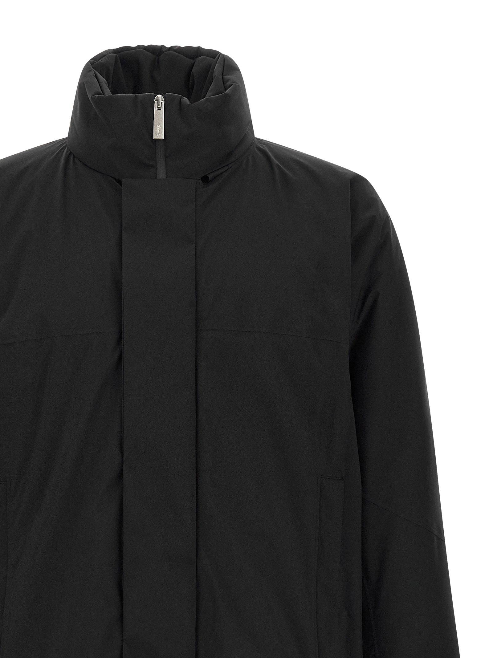 LAMINAR Schwarze Polyamid-Shell-Jacke