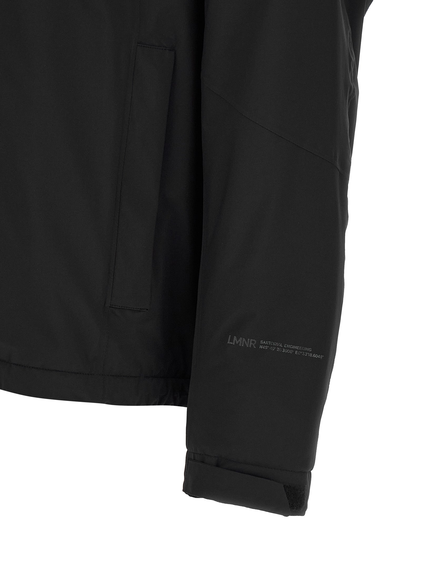 LAMINAR Schwarze Polyamid-Shell-Jacke
