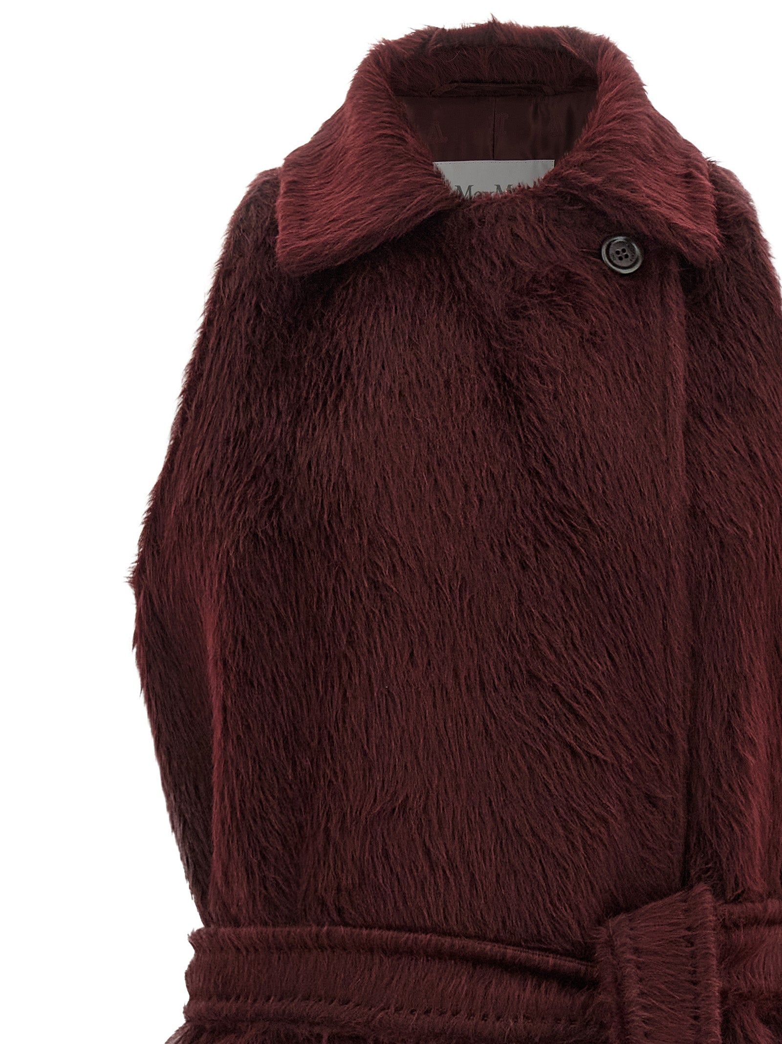 Max Mara Bordeaux Wollmantel