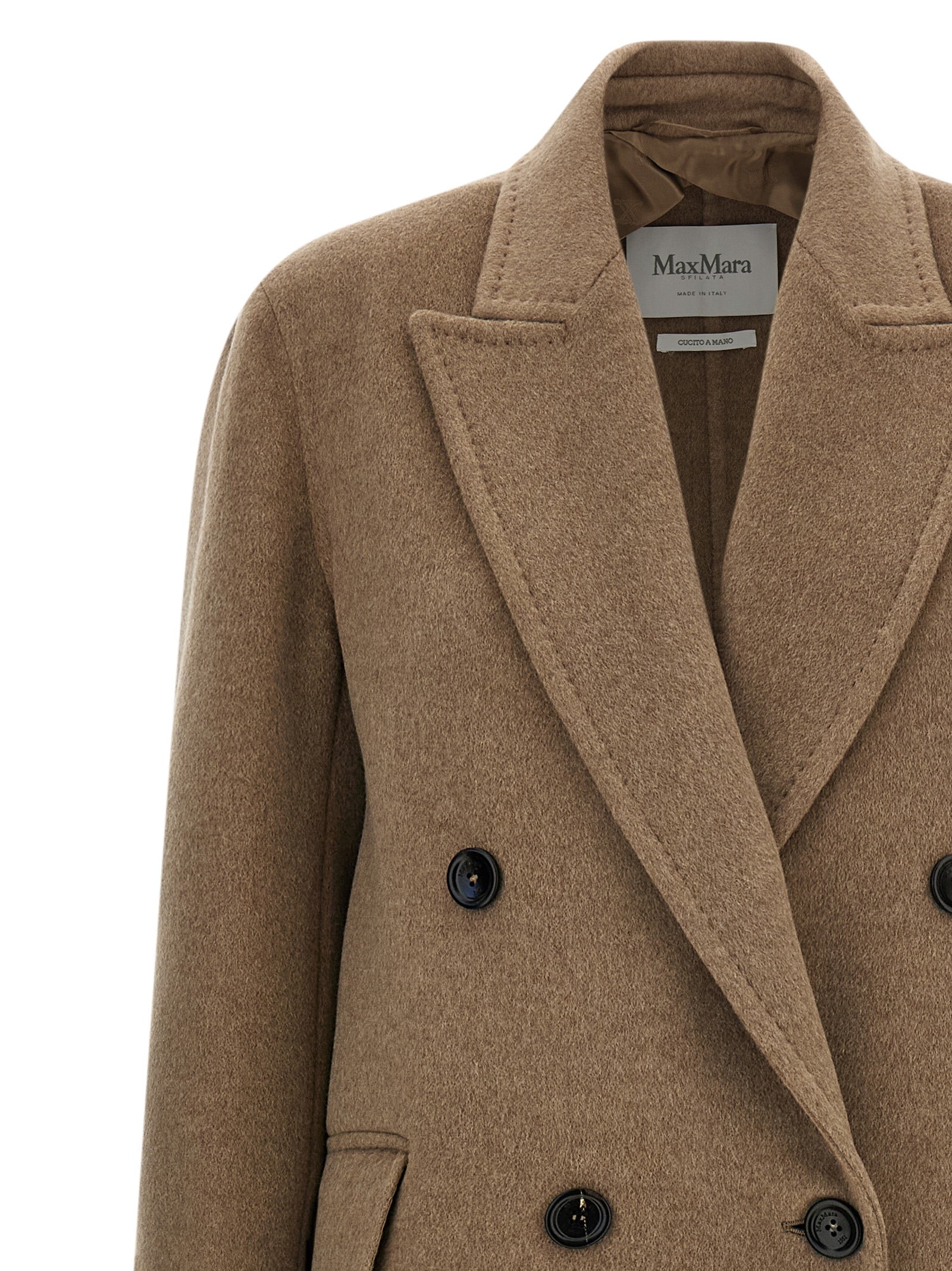 Max Mara Beiger Kaschmir-Mantel