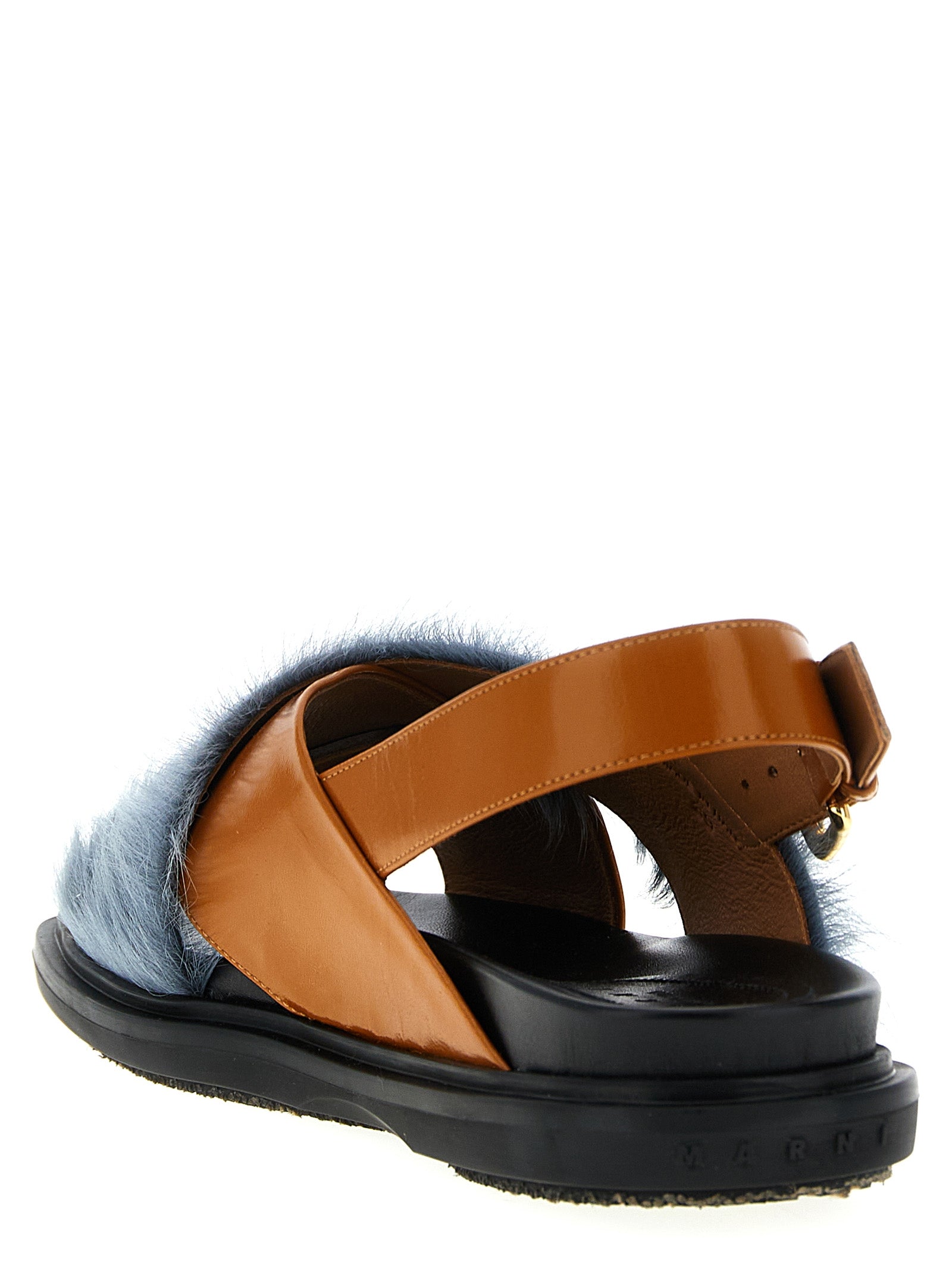 Marni Mehrfarbige Sandalen aus Lammleder