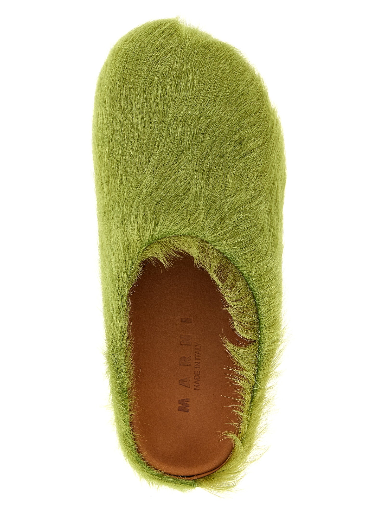 Marni Zweifarbige Clogs aus Kalbsleder