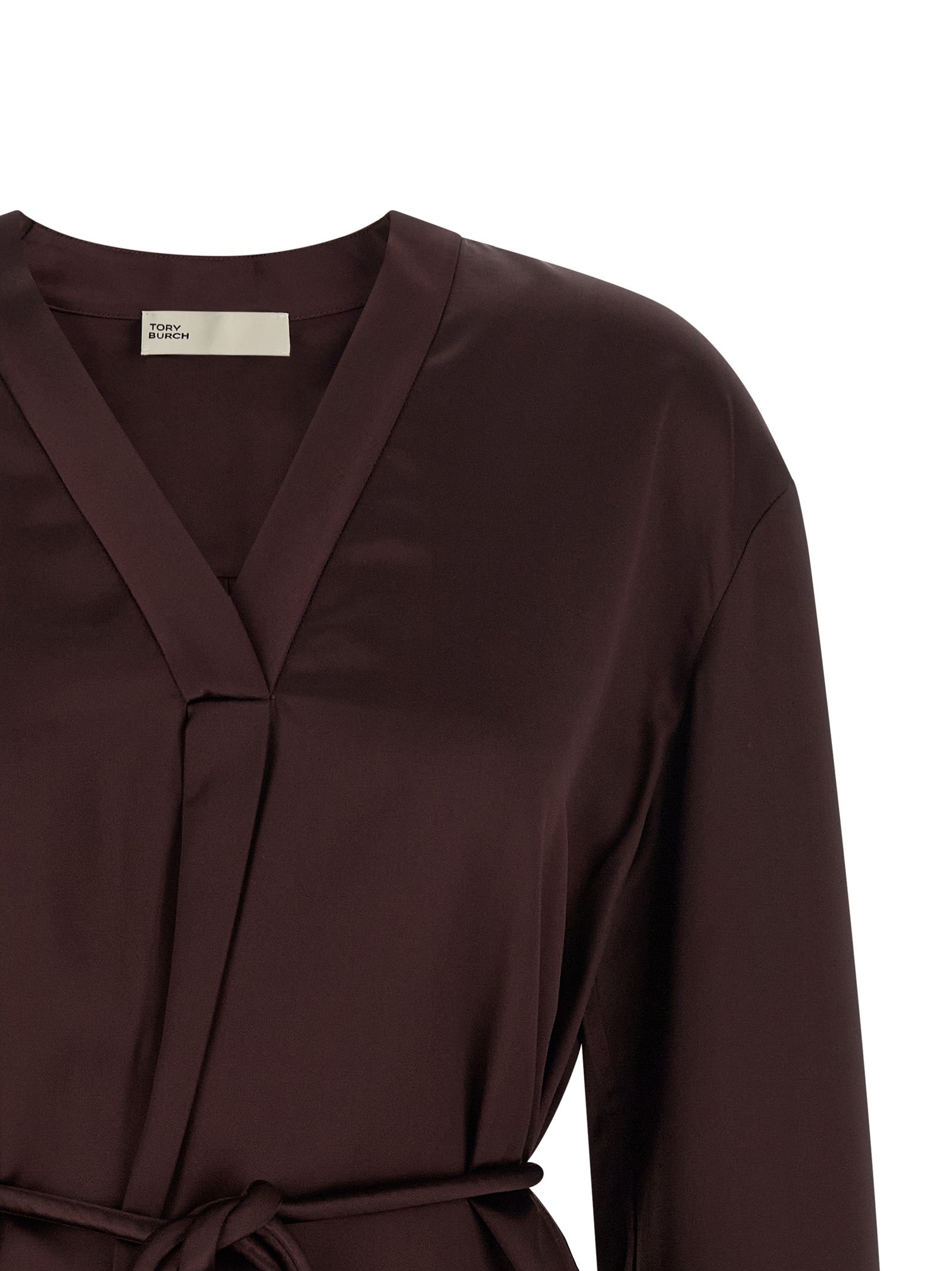 Tory Burch Bordeaux Viskose-Bluse