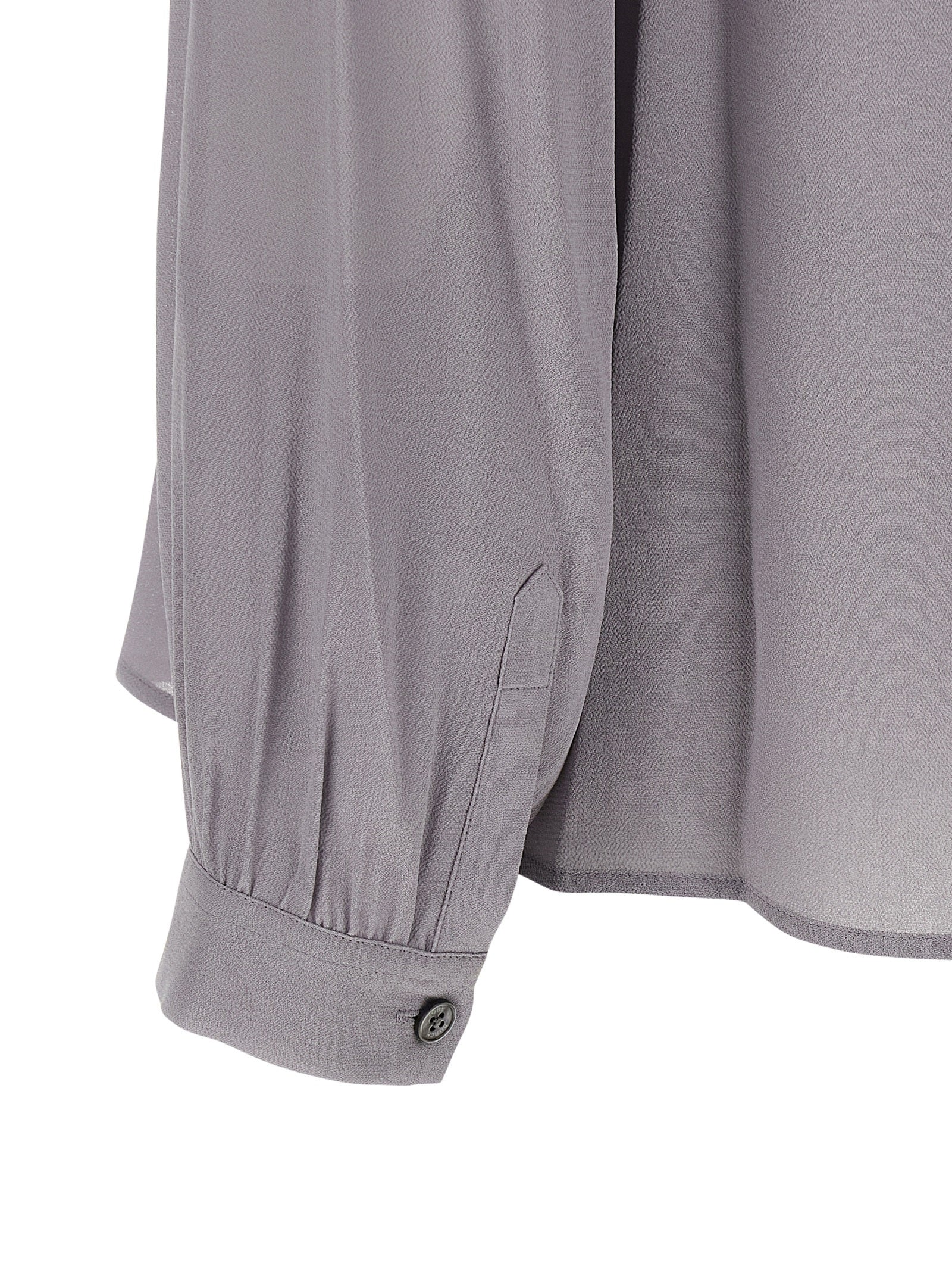 Tory Burch Graue Viskose-Bluse