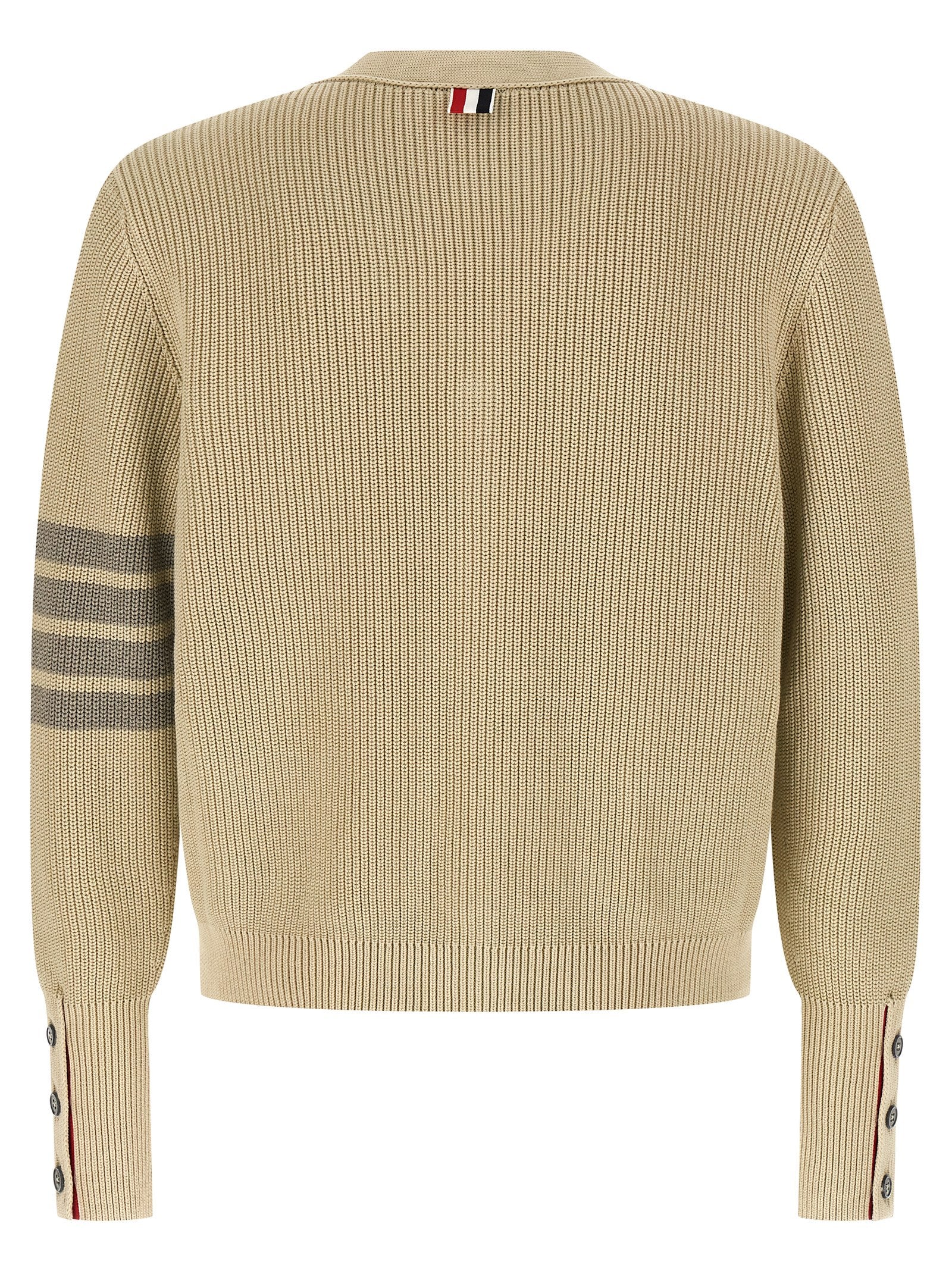 Thom Browne Beige Cotton Cardigan