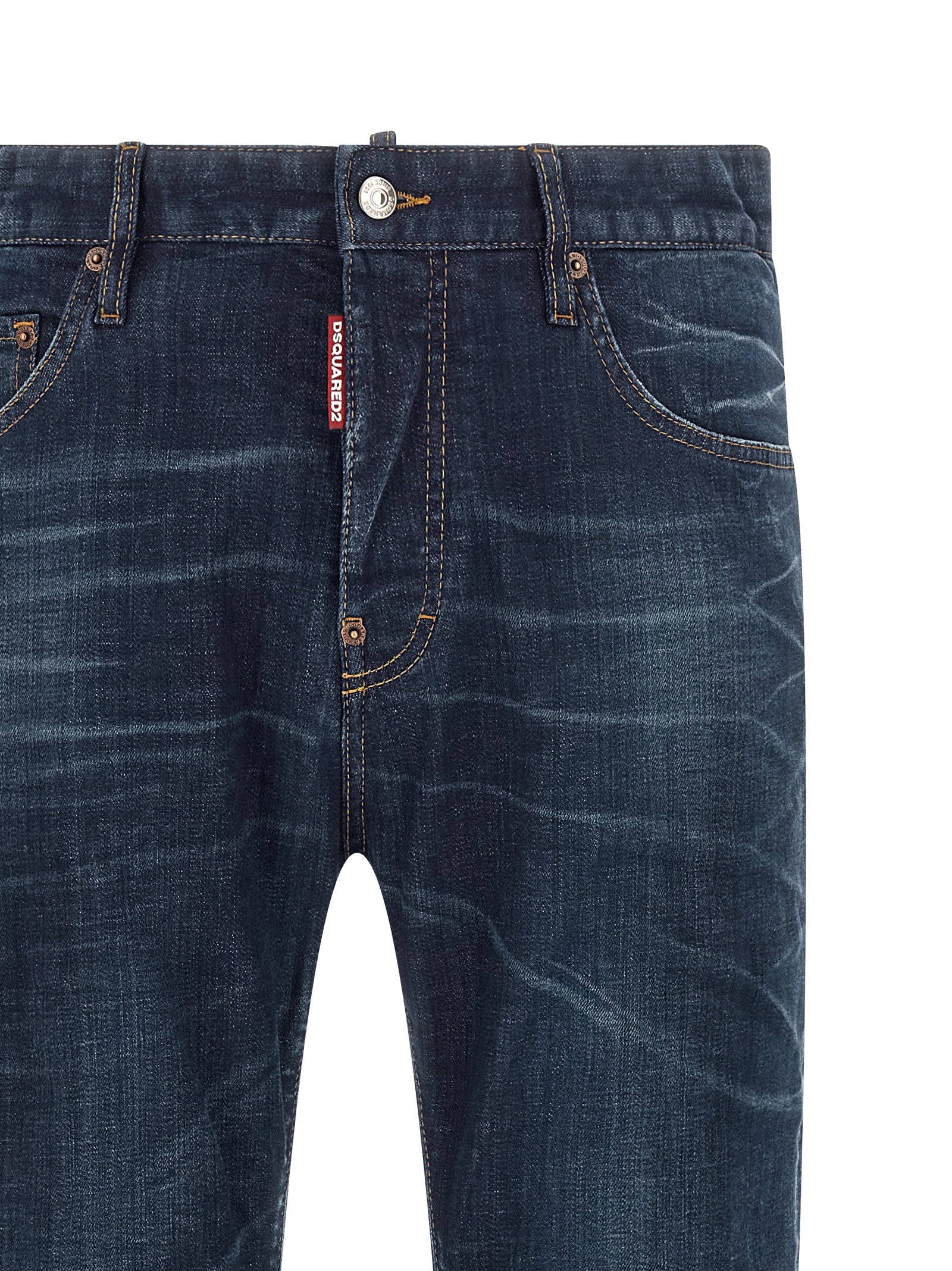 Dsquared² Blaue Jeans aus Baumwolle im geraden Schnitt