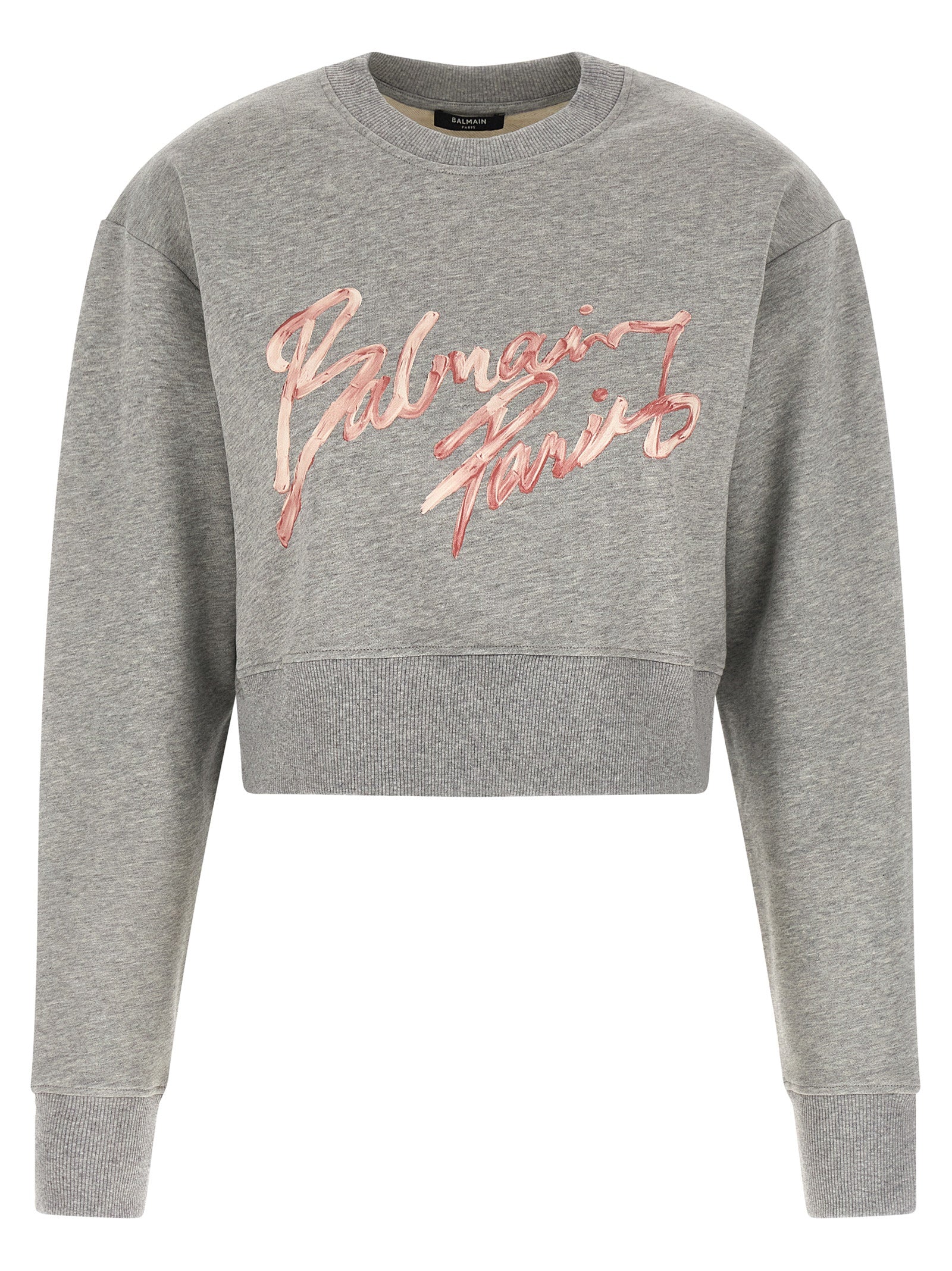 Balmain Grauer Baumwollpullover