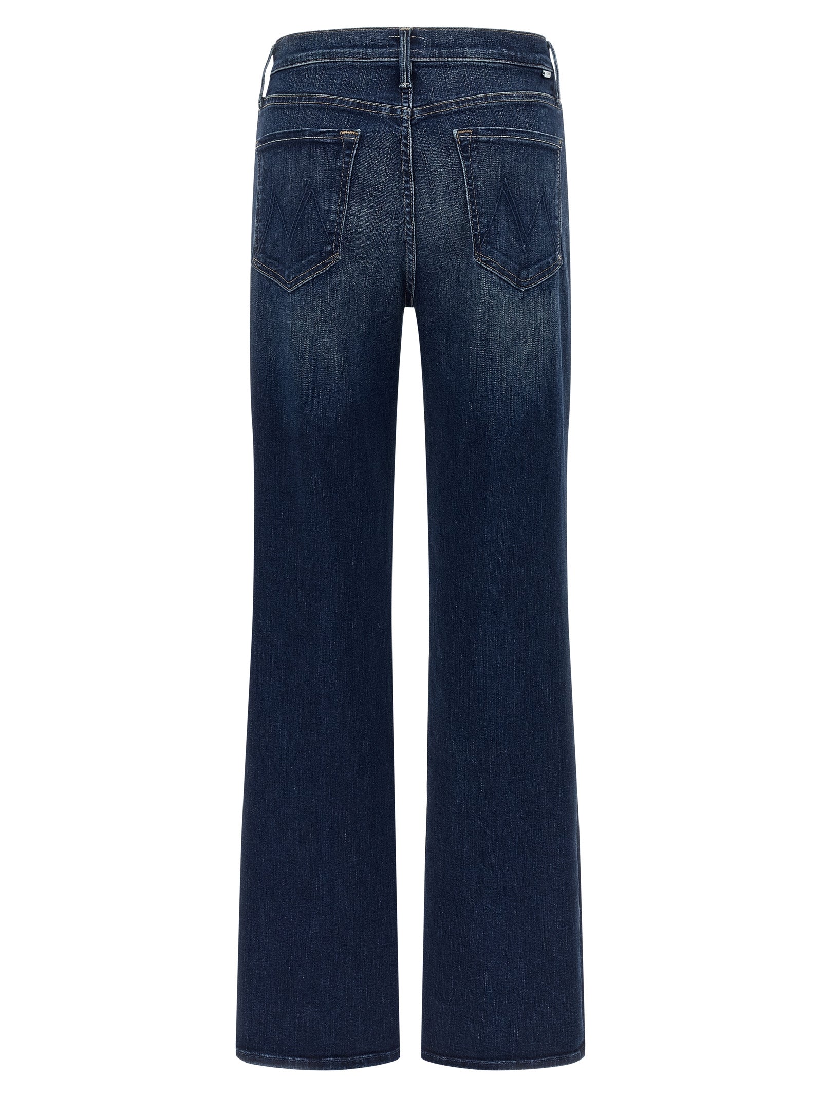 Mother Denim Blaue Jeans aus Baumwolle im geraden Schnitt