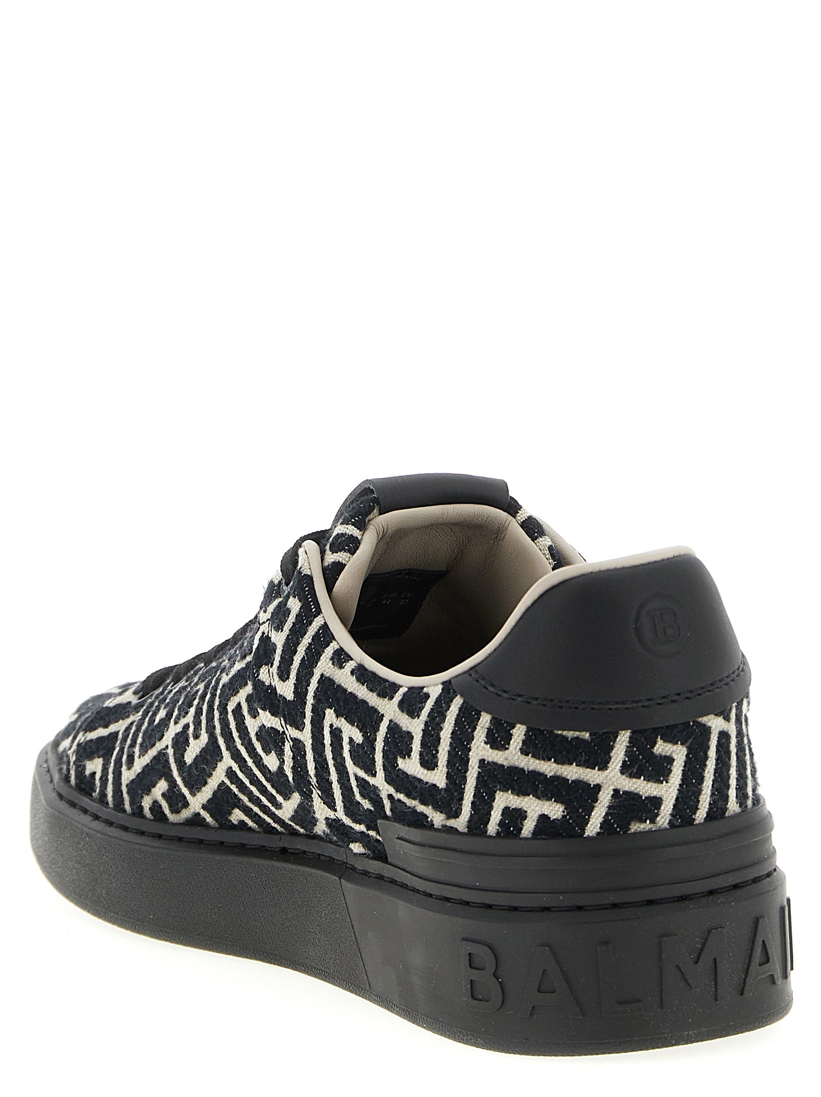 Balmain Schwarz Baumwolle Turnschuhe