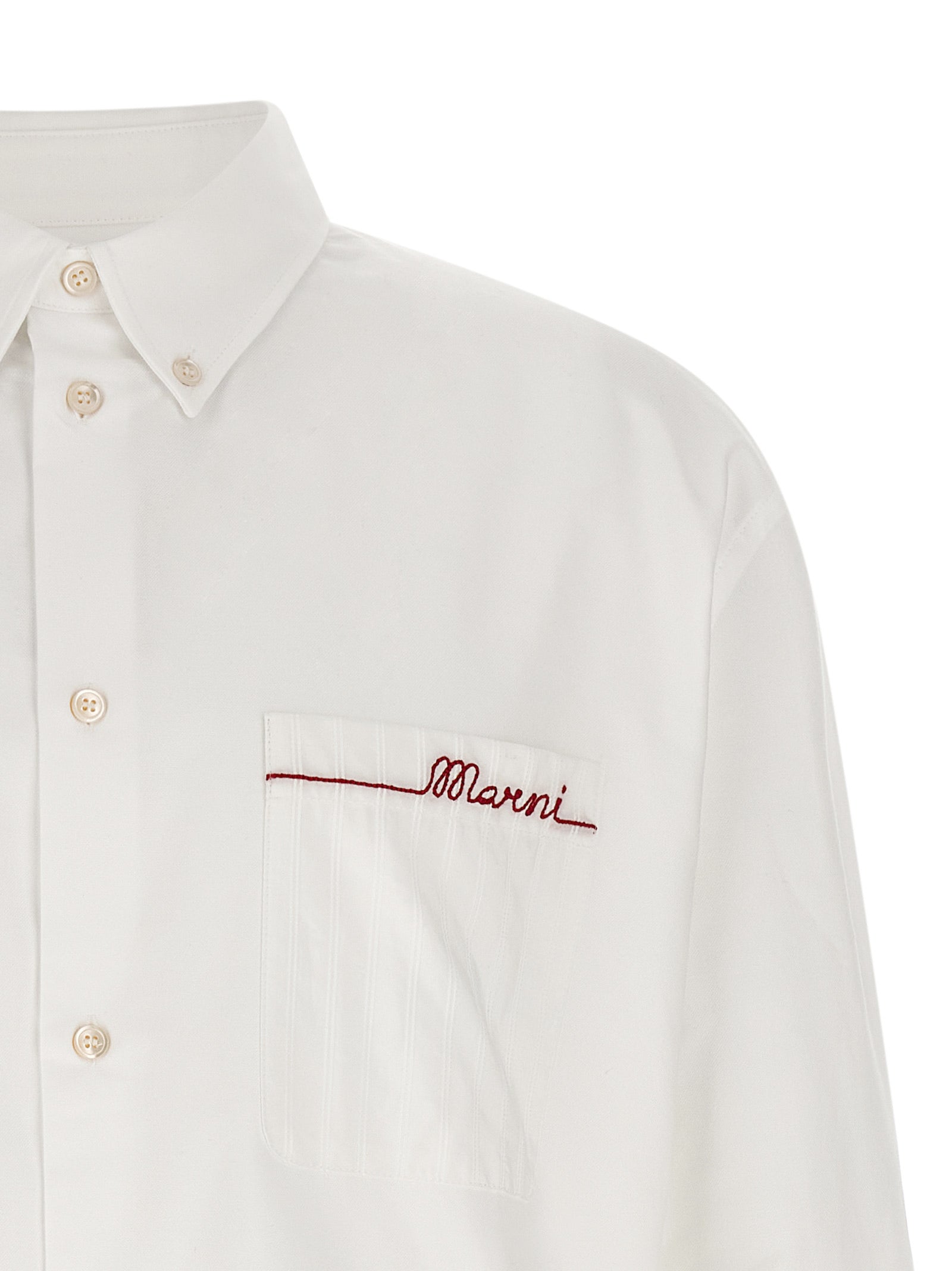 Marni Weiße Baumwollbluse