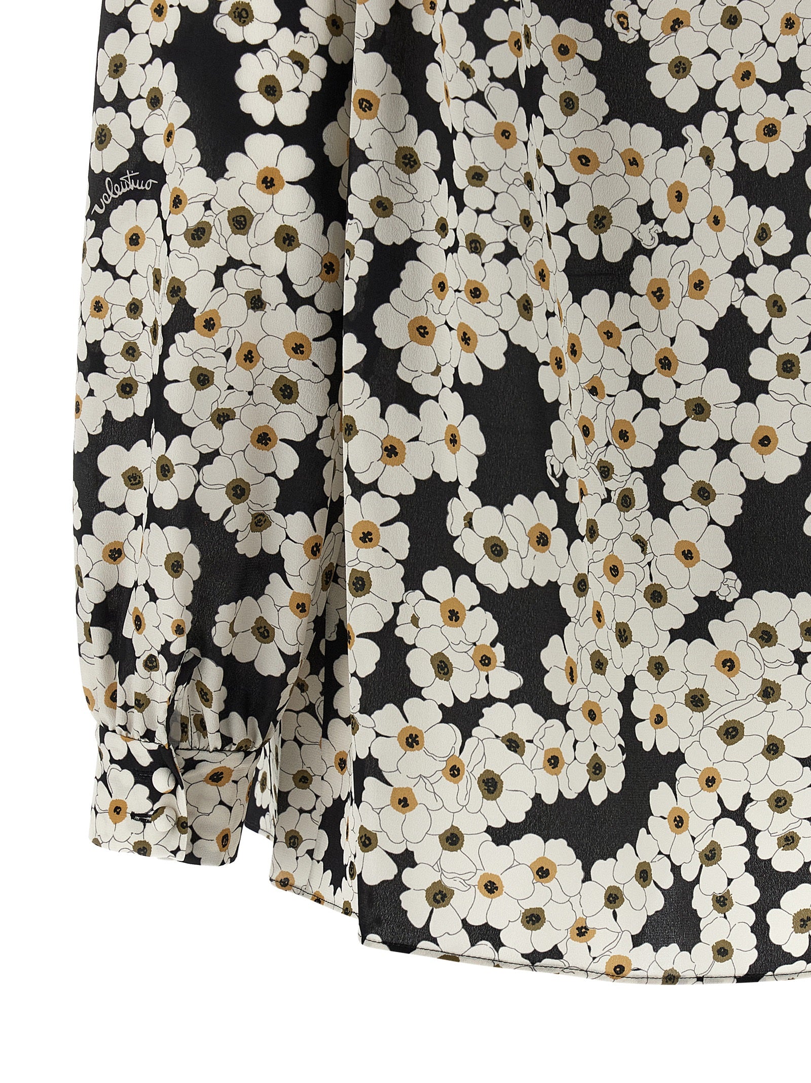 Valentino Garavani Zweifarbige Seidenbluse