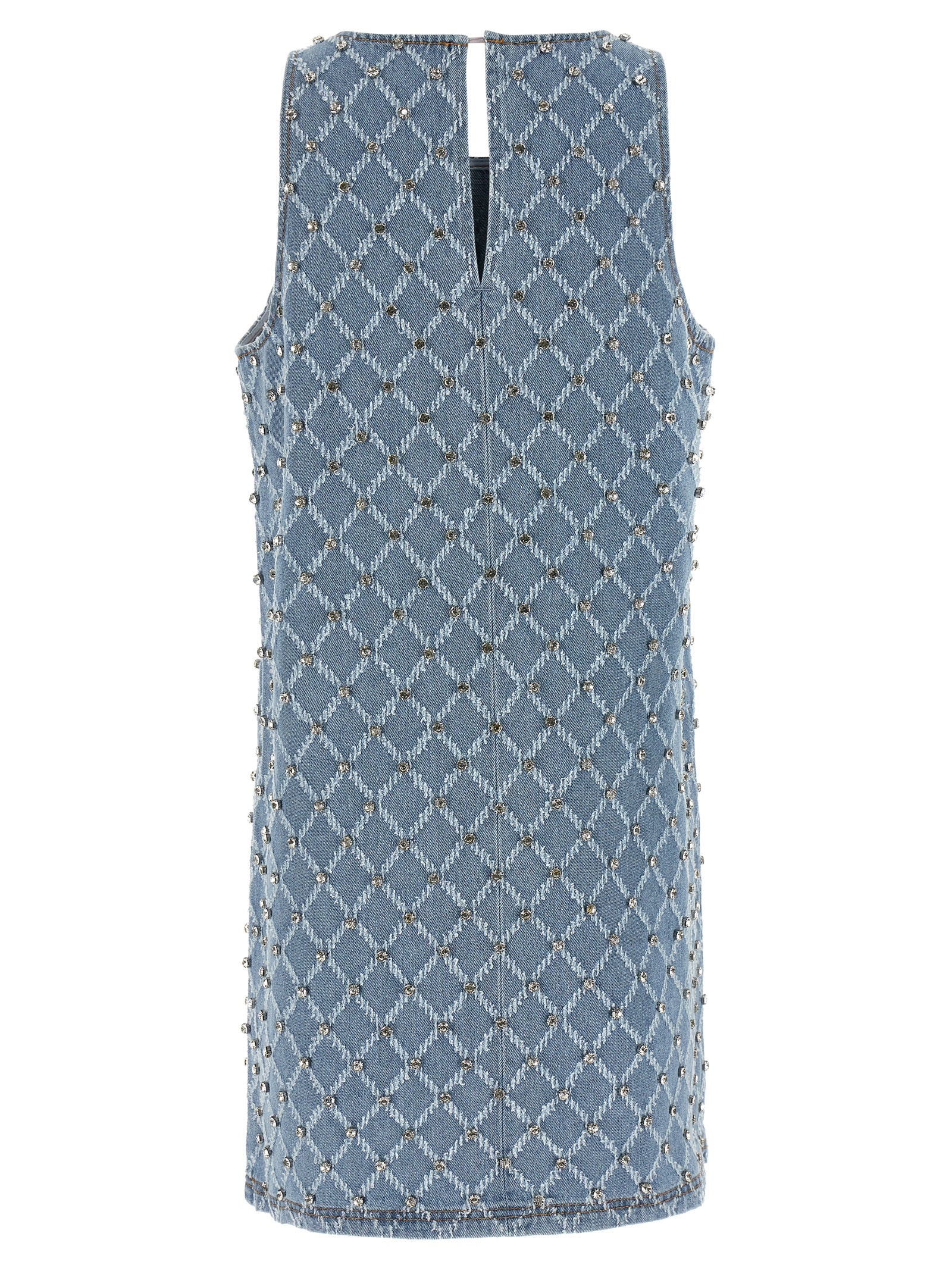PINKO Kurzes blaues Baumwollkleid