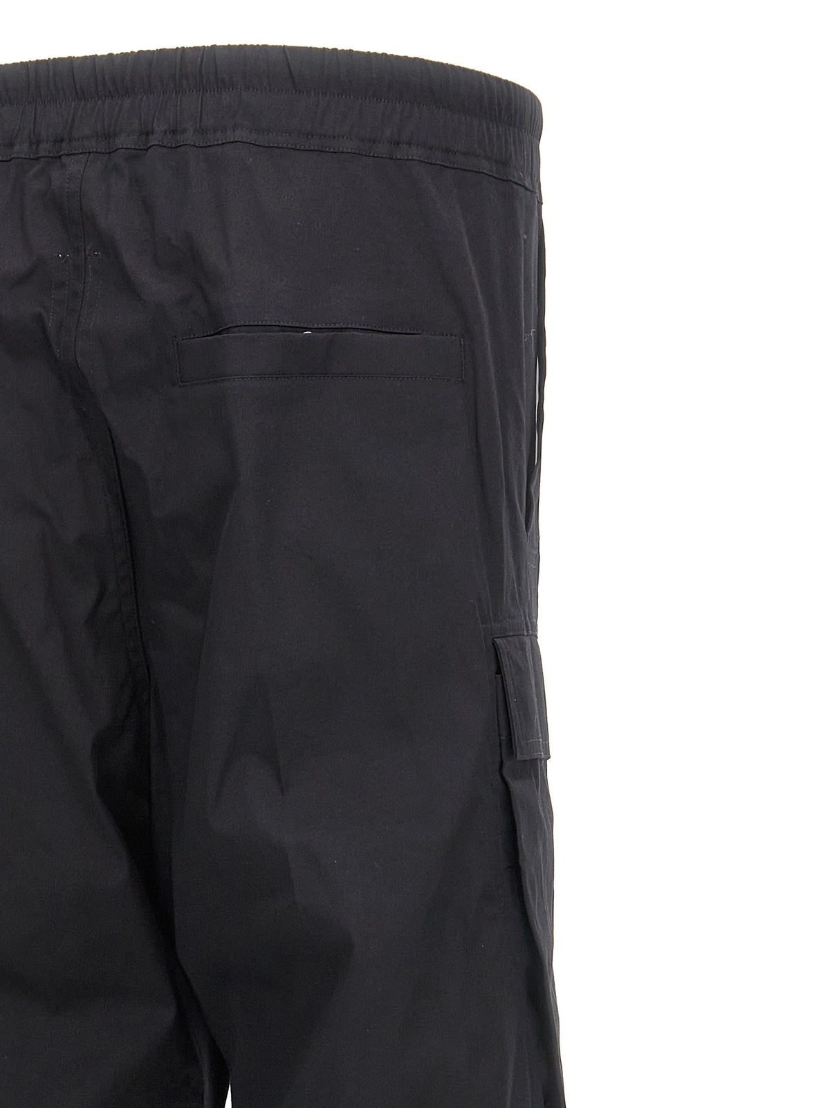Rick Owens Schwarze Cargo-Hose aus Baumwolle