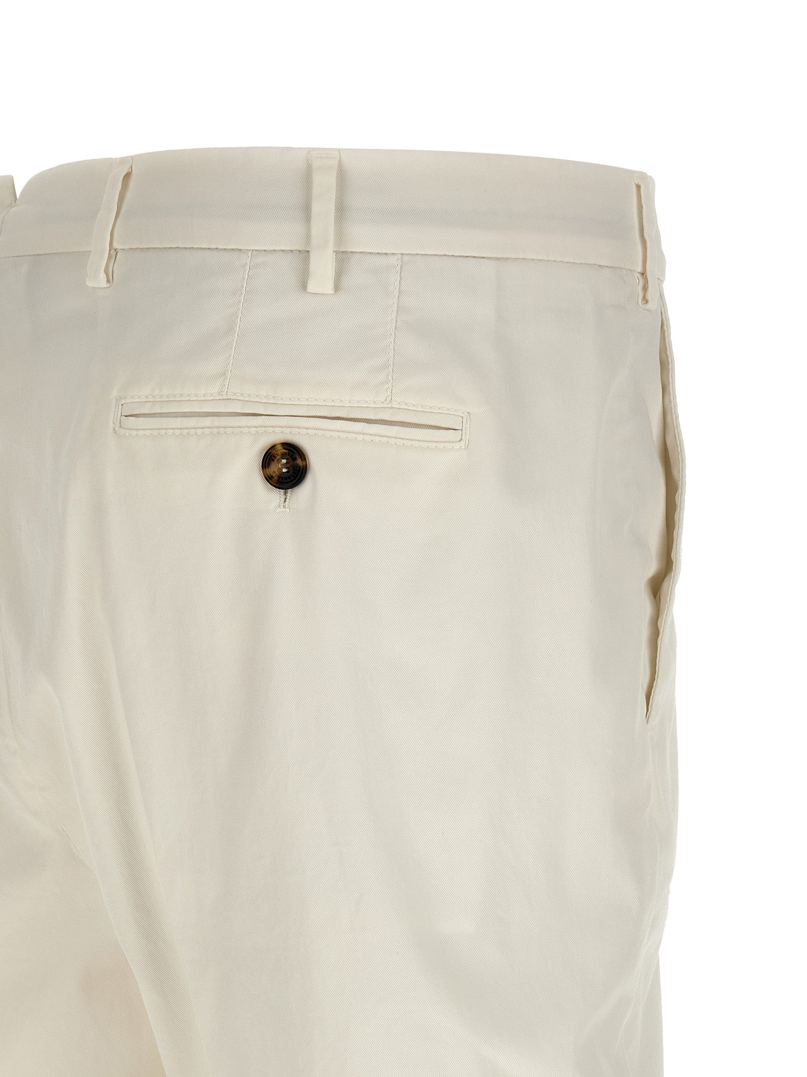 Brunello Cucinelli Weiße Baumwollhose im Casual-Look