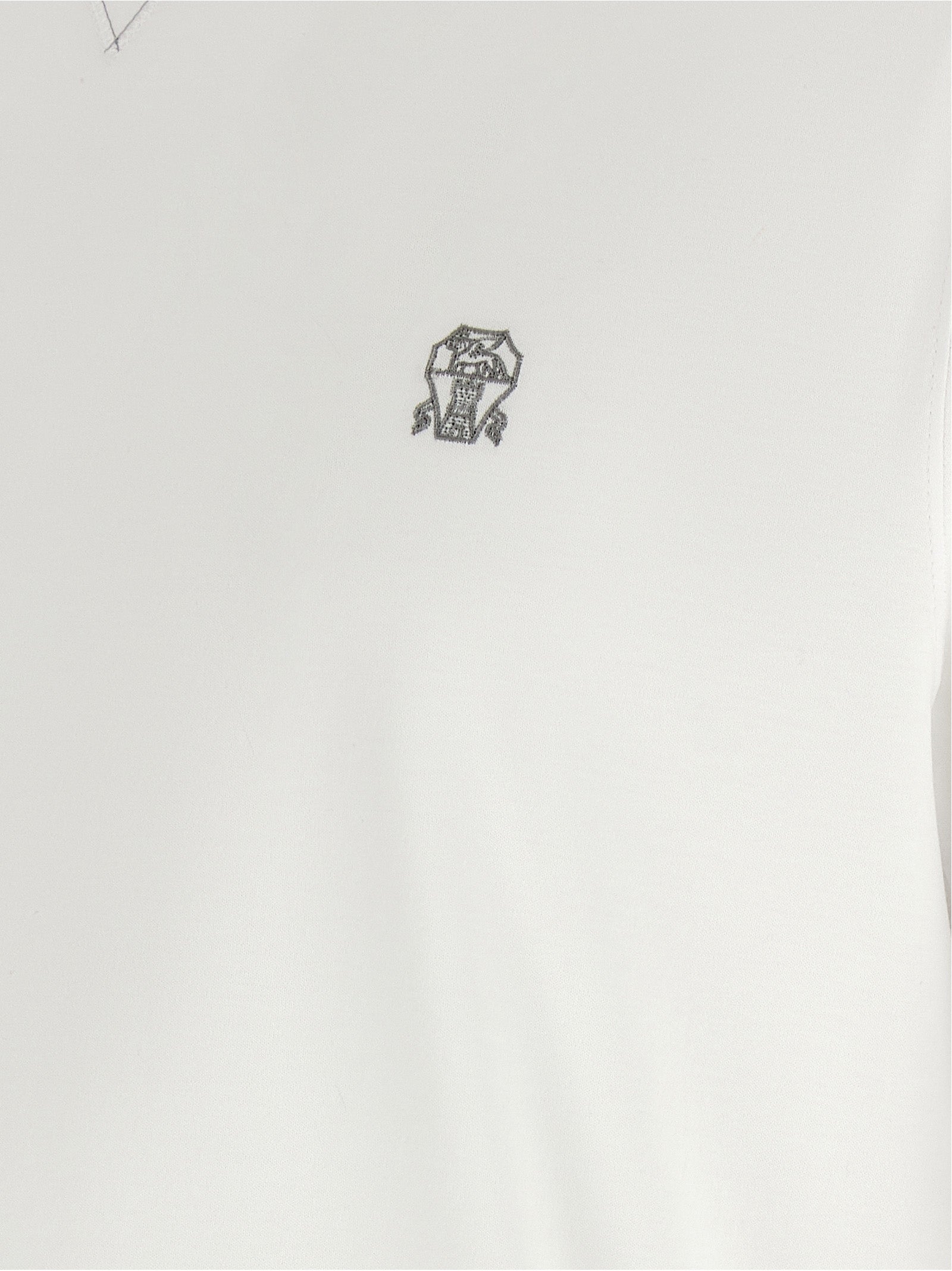 Brunello Cucinelli Weißes Baumwoll-T-Shirt