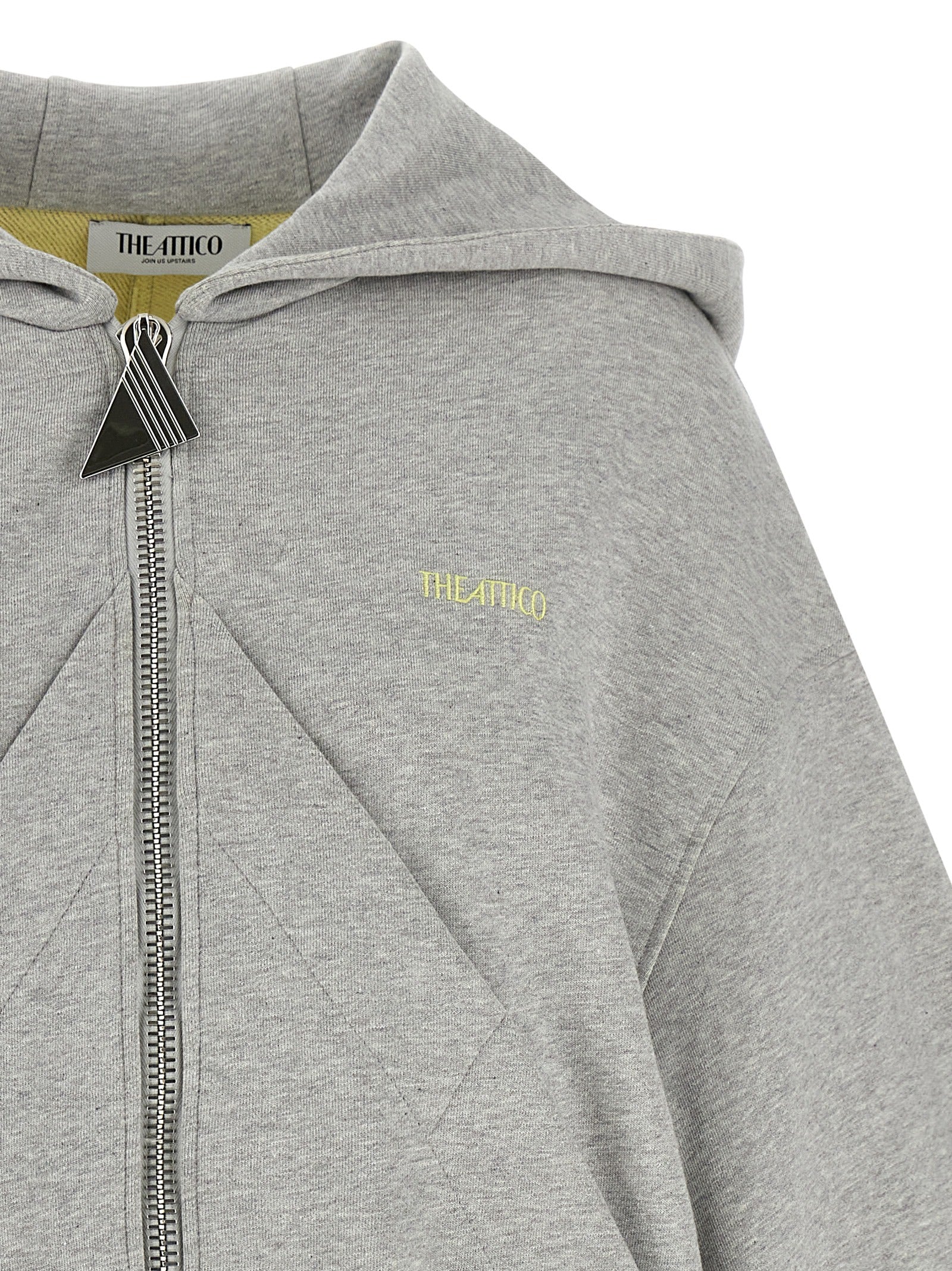 The Attico Grauer Baumwollpullover