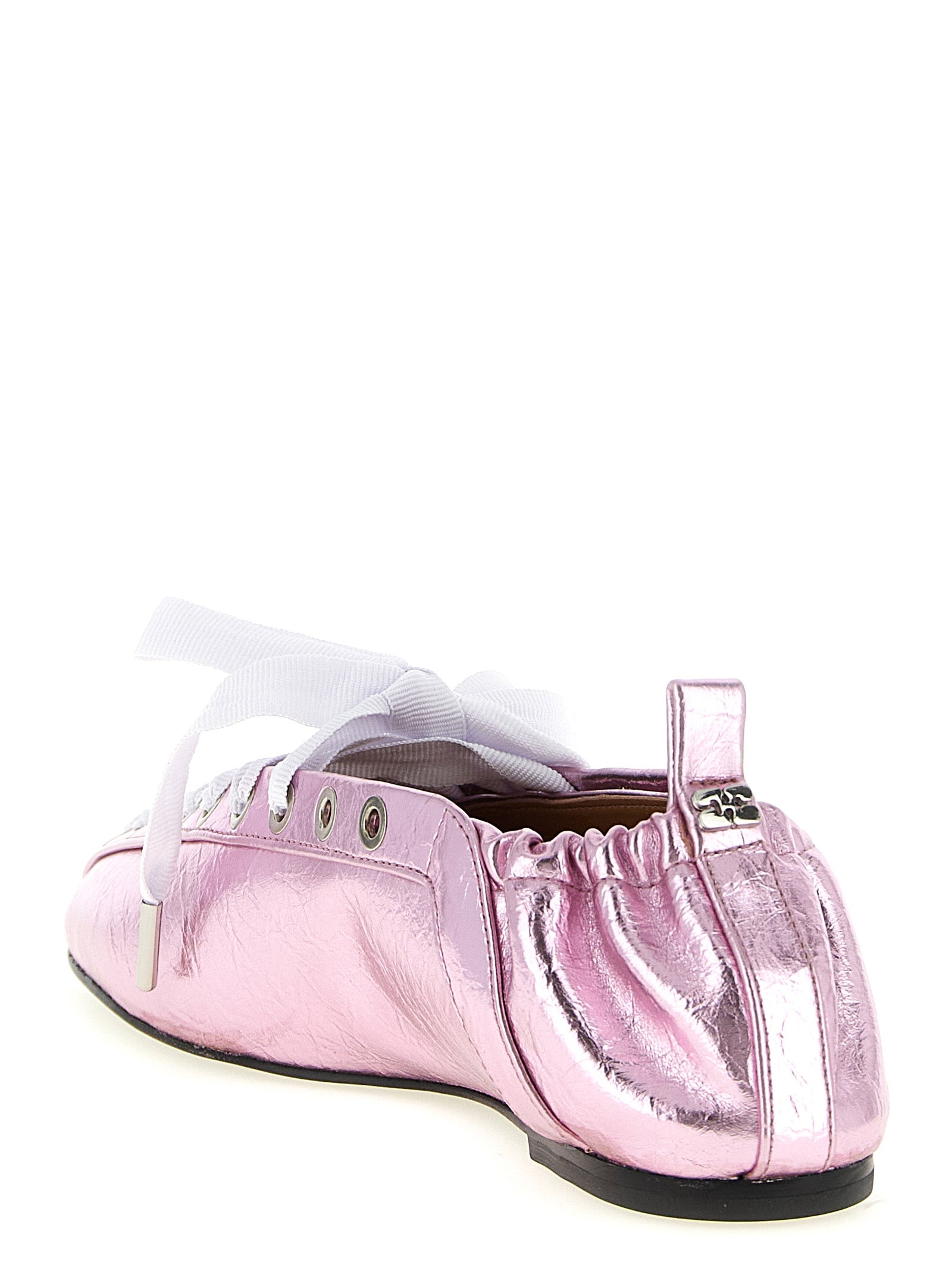 Ganni Mehrfarbige Ballerinas aus Polyethylen