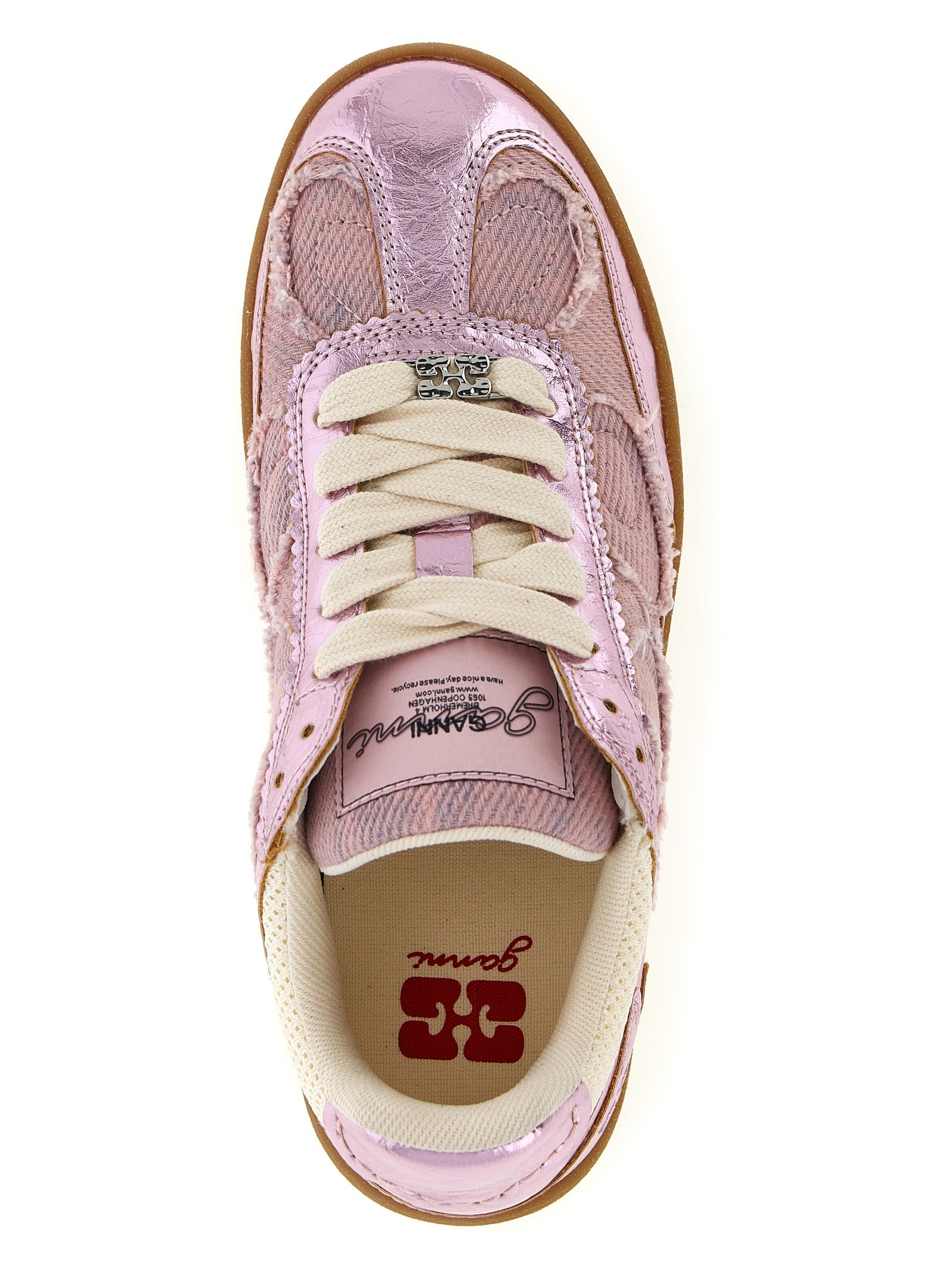 Ganni Mehrfarbige Low-Top-Sneaker aus Polyethylen