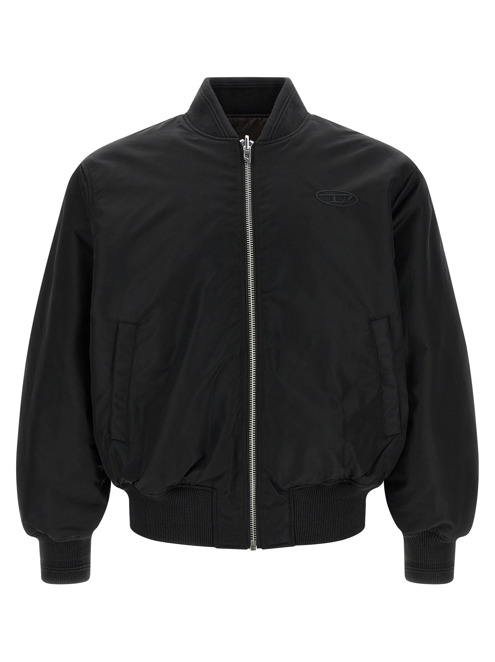 Diesel Schwarzer Bomber aus Polyamid